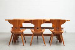 Pine Dining Set By Jacob Kielland-Brandt for I. Christiansen
