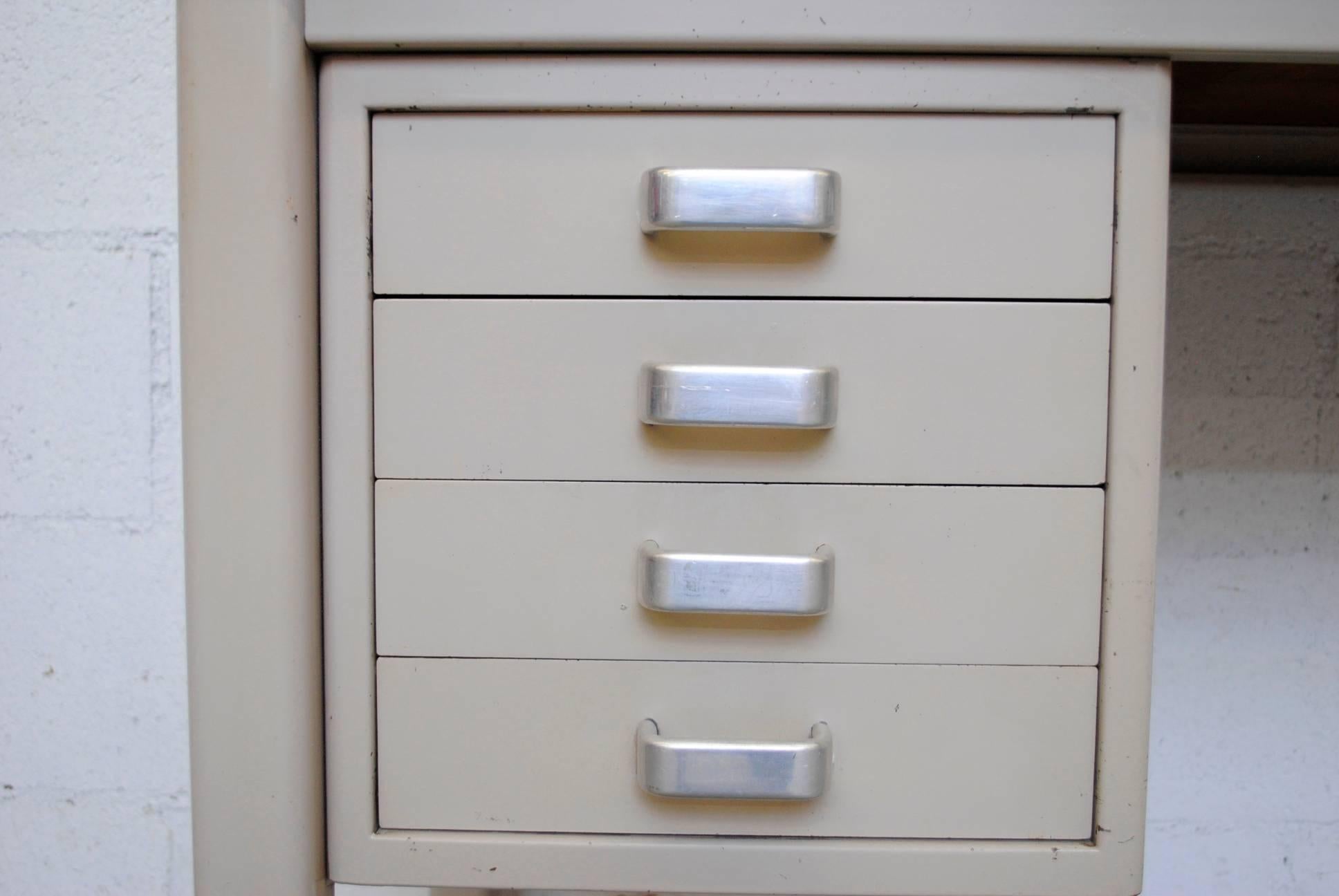 Mid-Century Modern Small Dutch Industrial Desk or Vanity