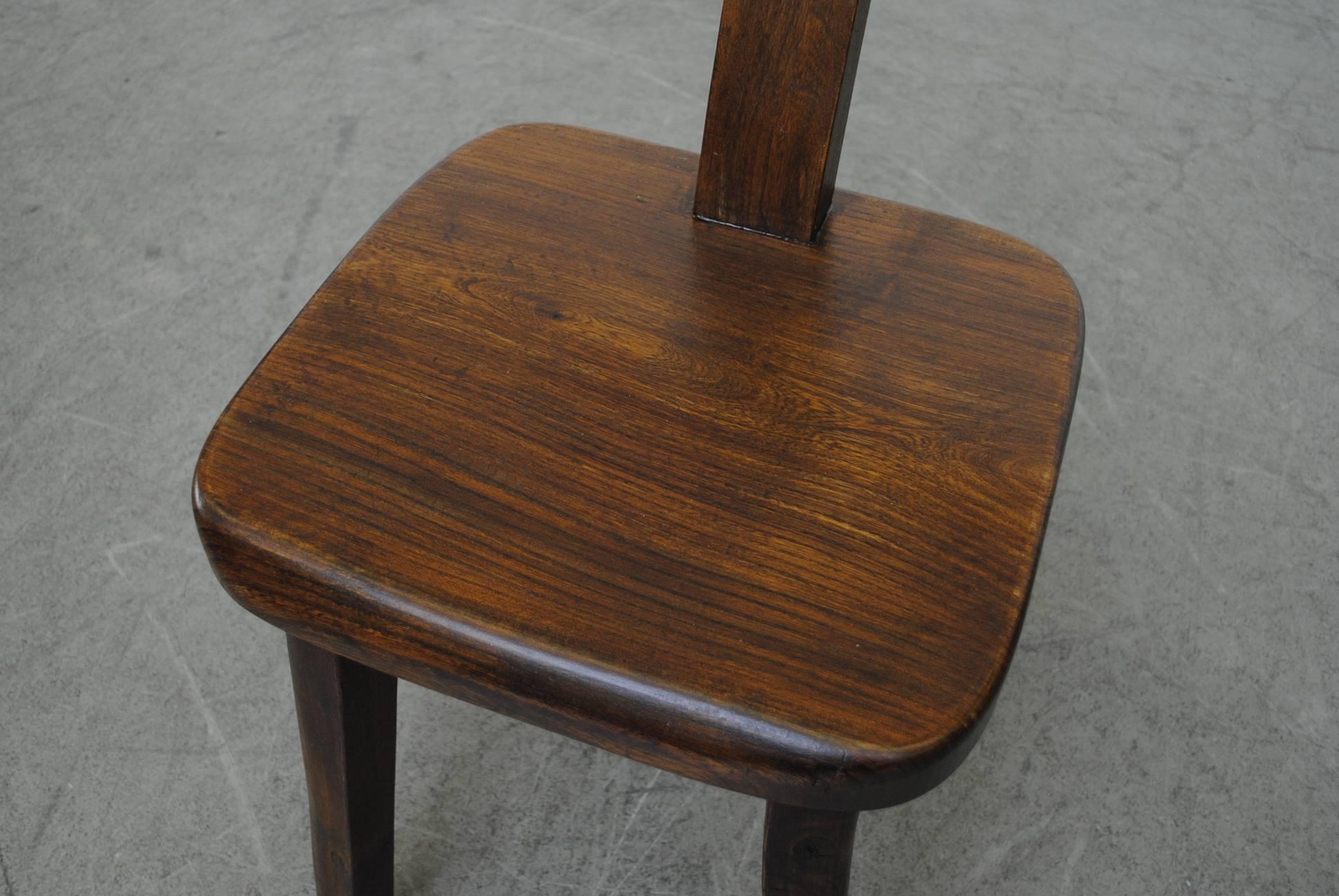 Set of Eight Black Walnut Finnish Chairs by Olavi Hänninen 3