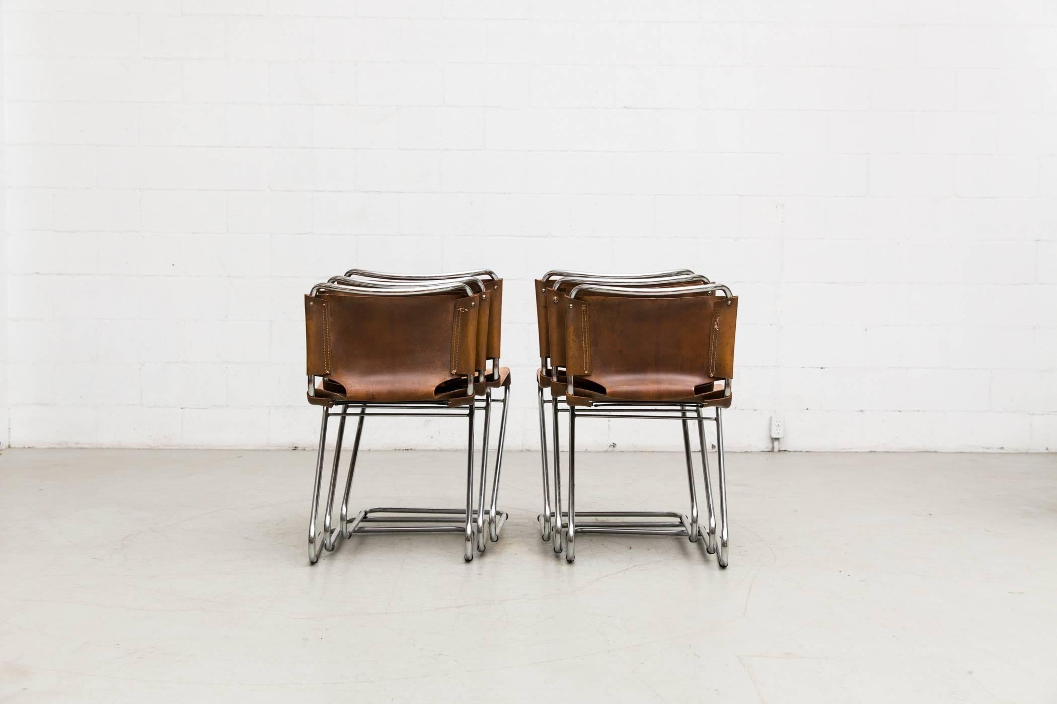 Mid-Century Modern Set of Six Biscia Chairs by Pascal Mourgue for Steiner Meubles