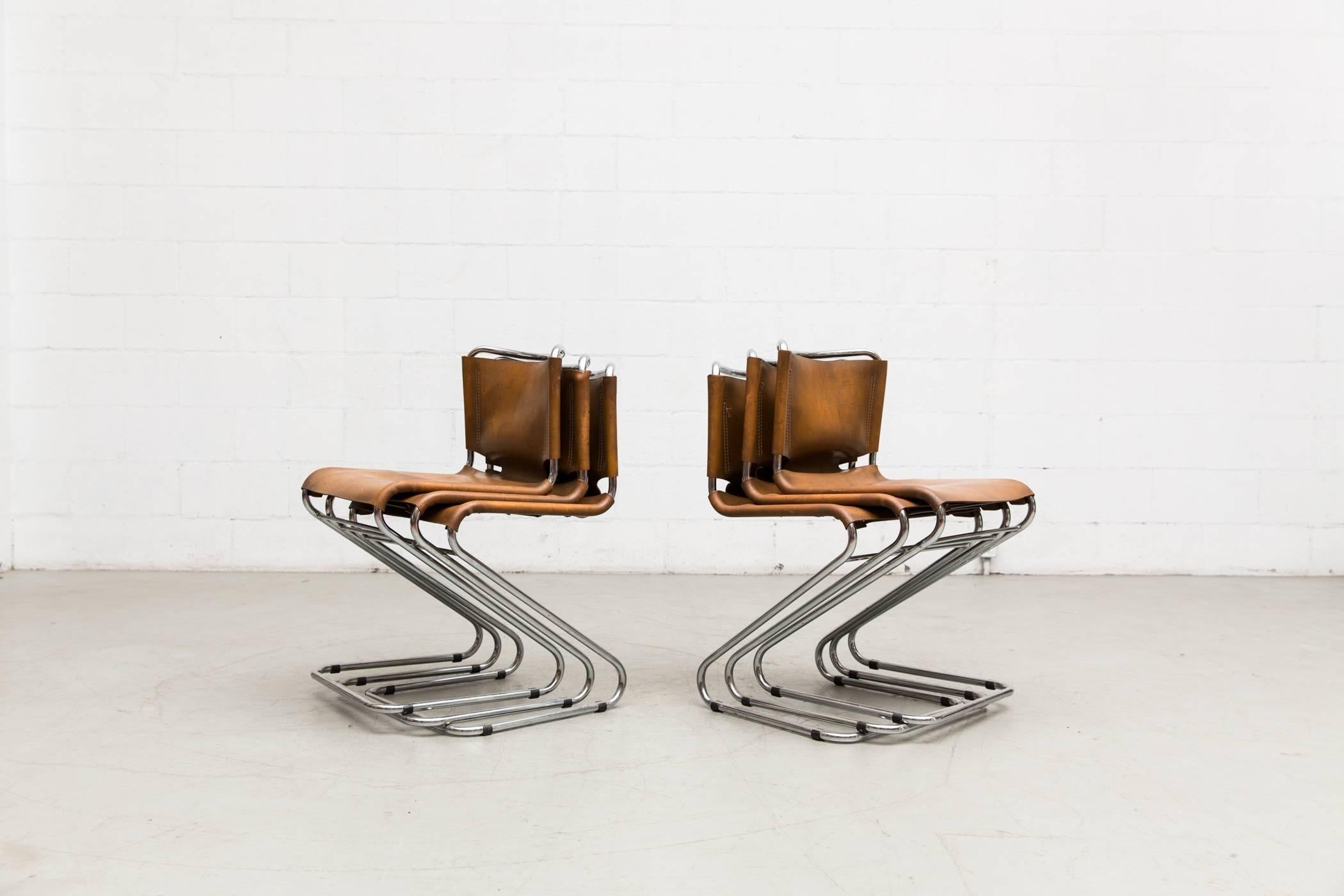 Mid-20th Century Set of Six Biscia Chairs by Pascal Mourgue for Steiner Meubles