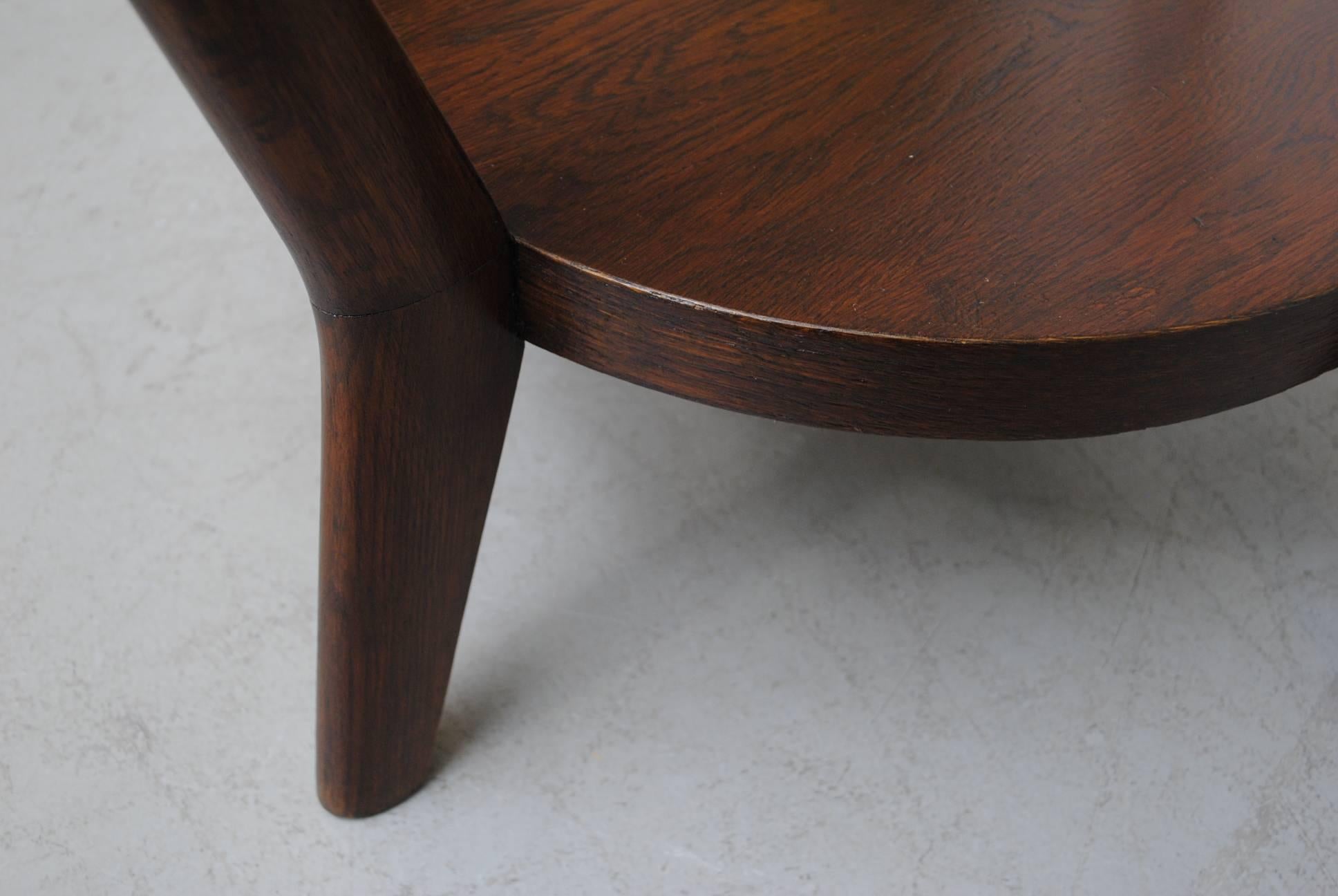 Halabala Style Round Side Table 3