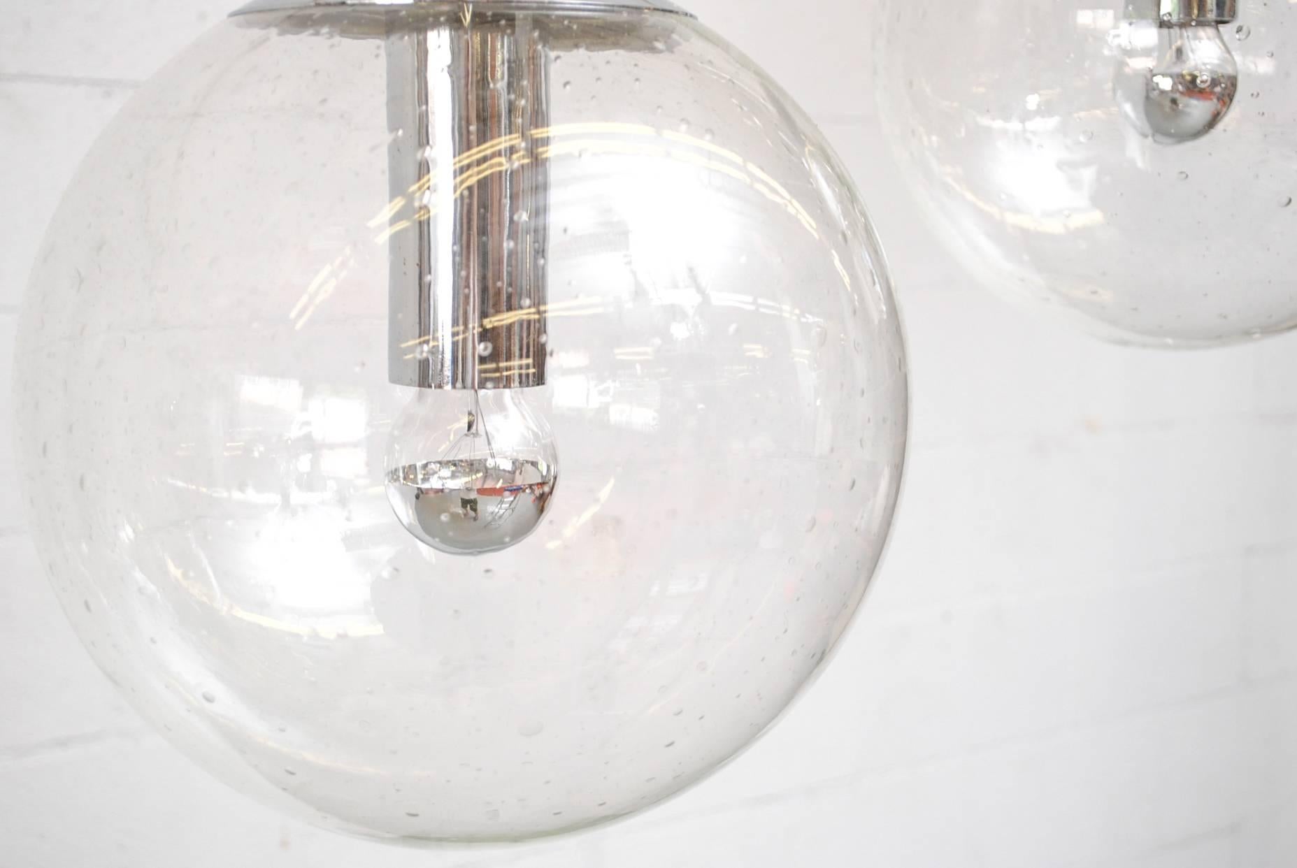 Dutch RAAK Clear Glass Bubble Globes