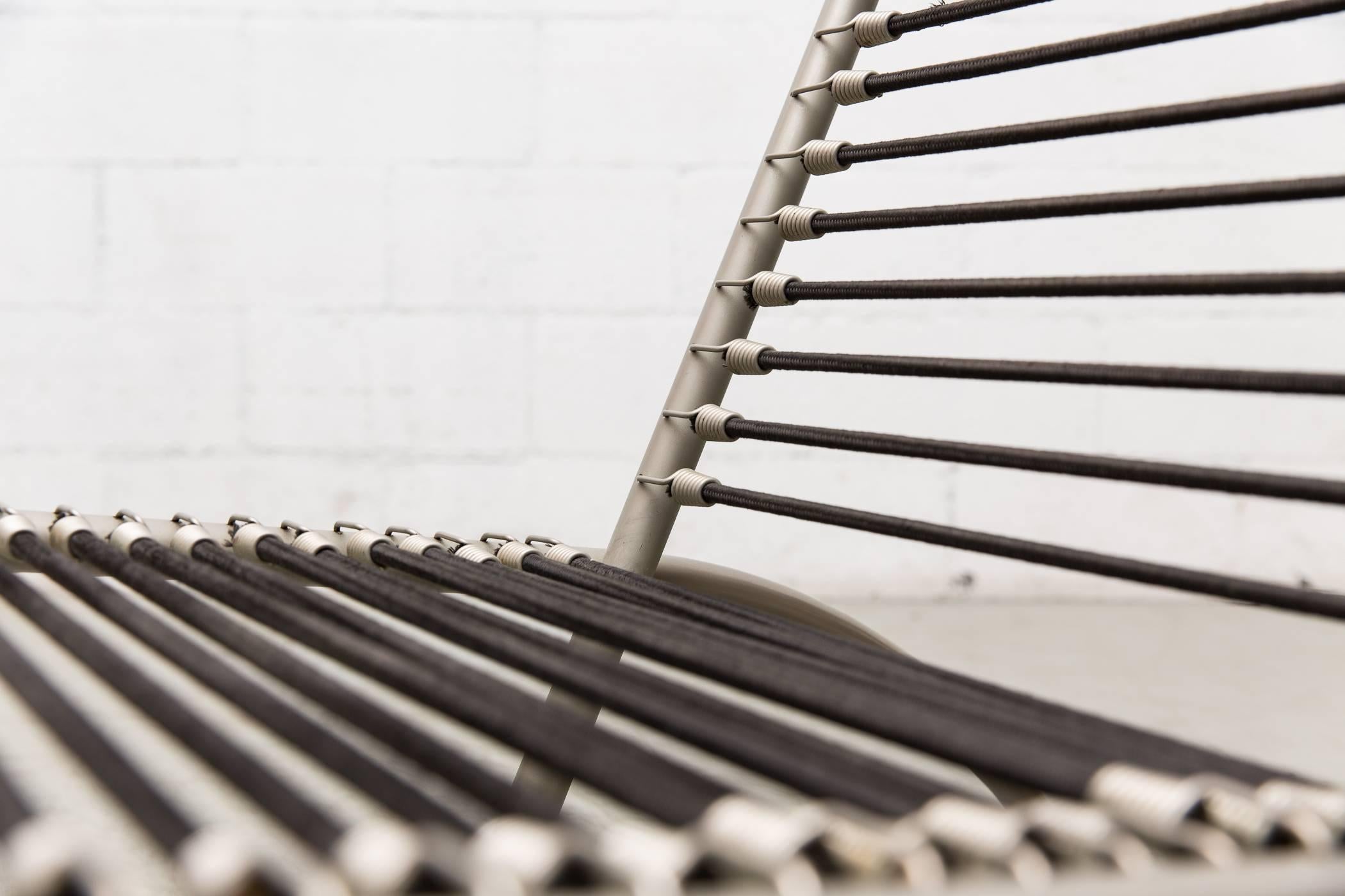 René Herbst Nickel-Plated Metal Deck Chair 3