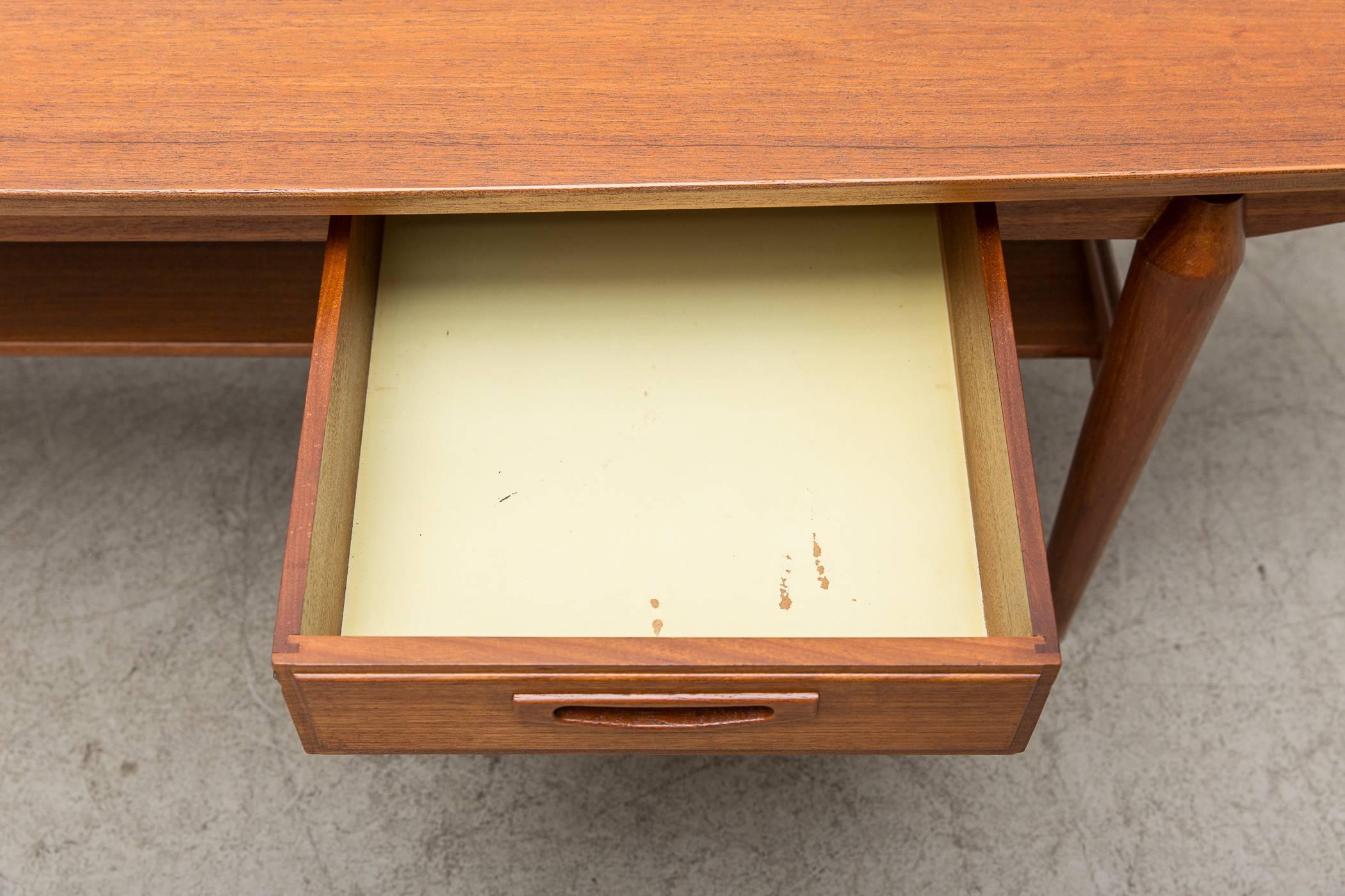 Mid-Century Teak Coffee Table with Storage Drawer 1