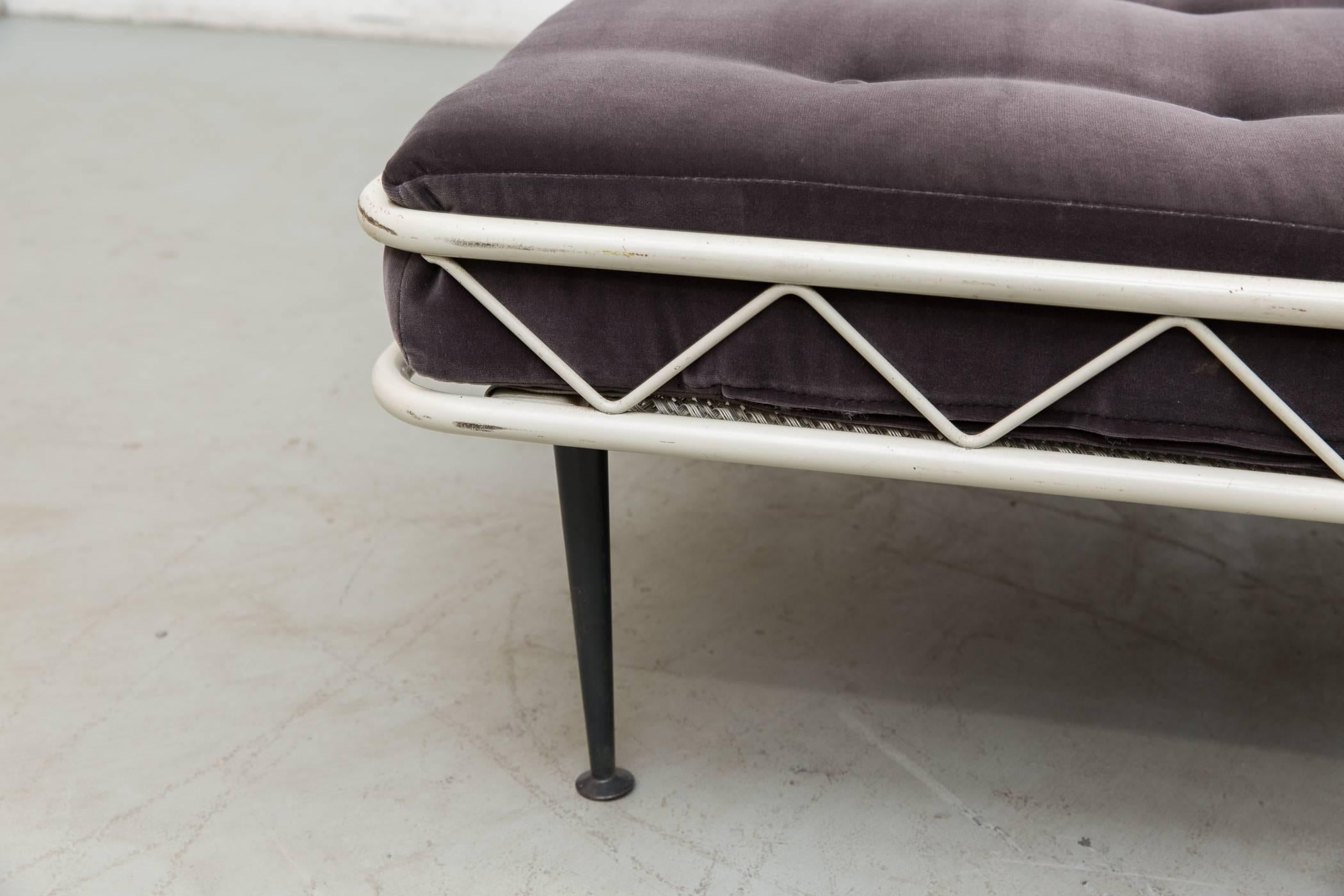 Enameled Rare Wim Rietveld Arielle Daybed for Auping, 1953