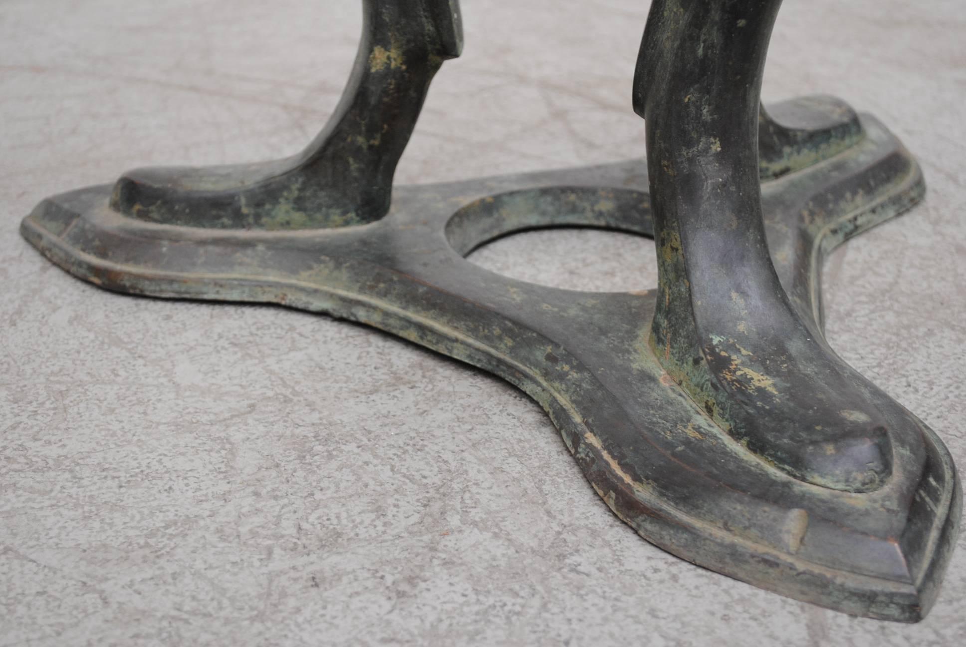 Mid-20th Century French Brass Bird Coffee Table