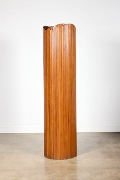 Vintage French Tambour Wood Room Divider Screen by Jomaine Baumann for S.N.S.A.