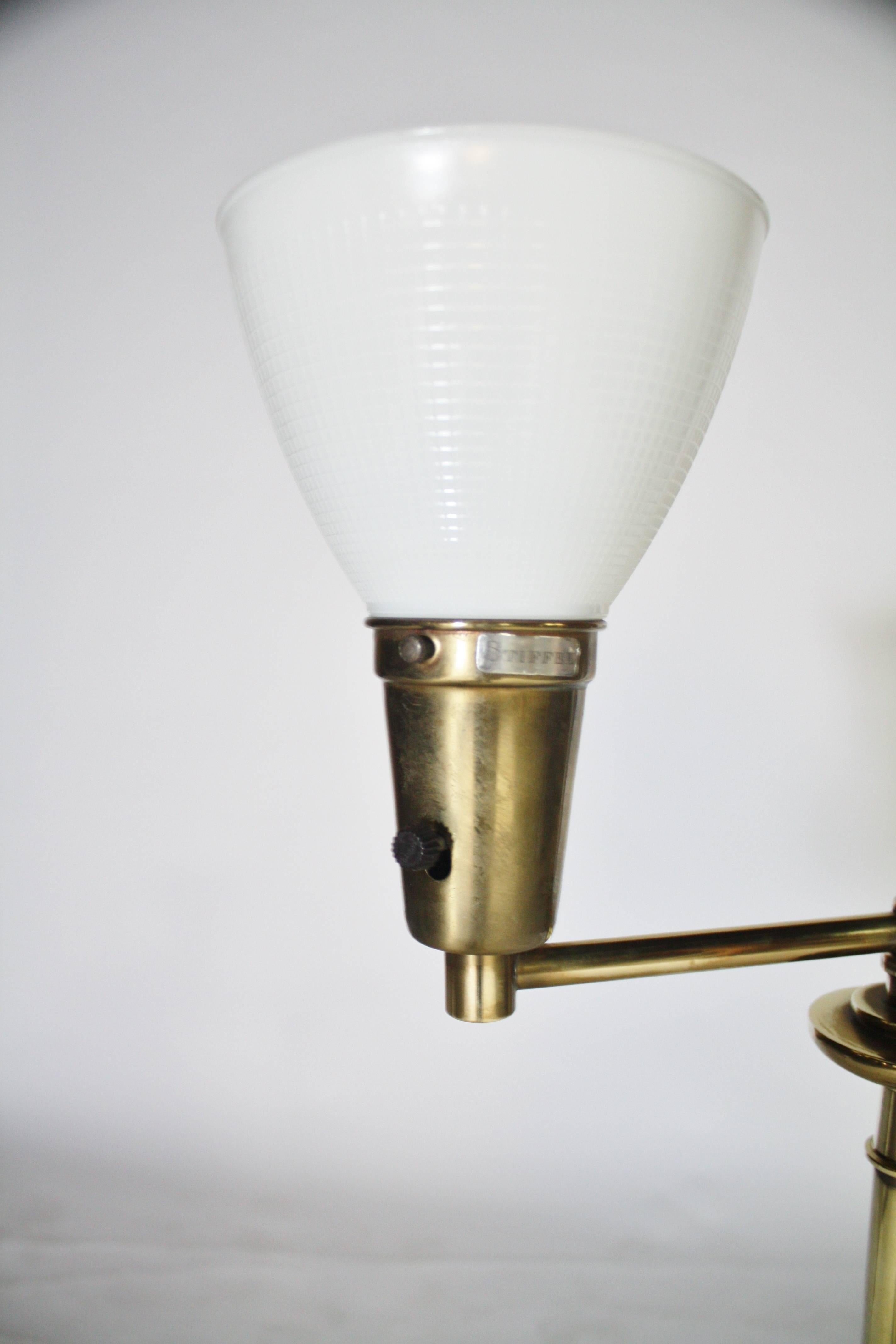 Mid-Century Modern Stiffel Graduated Brass Ball Floor Lamp