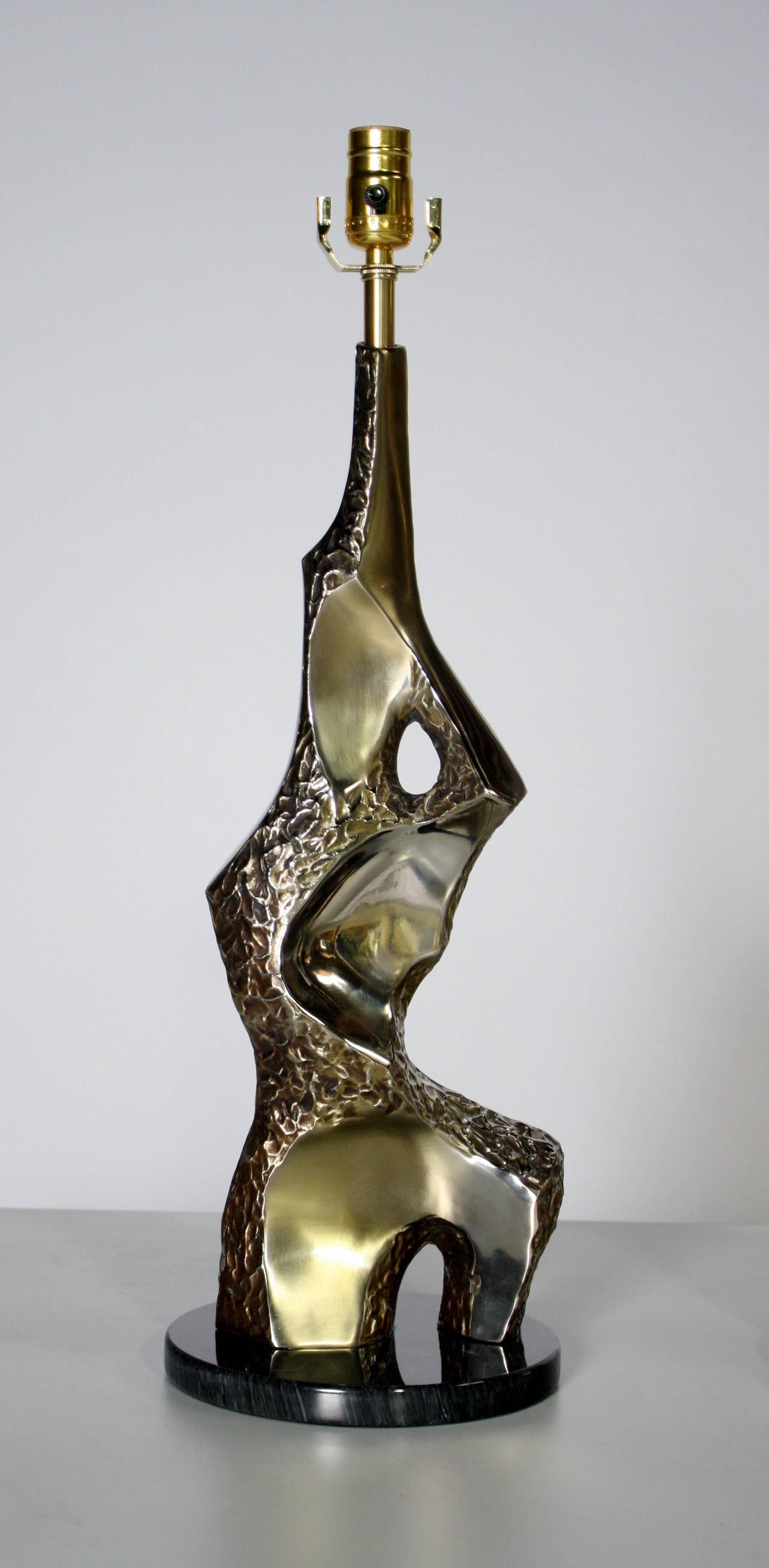 Mid-Century Modern Sculptural Brutalist Torso Lamps by Laurel