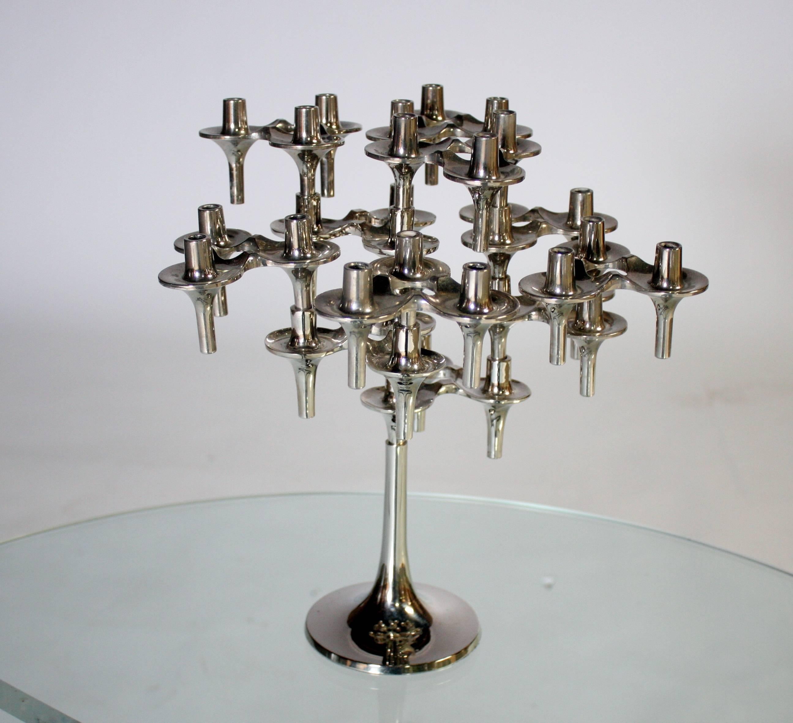 Mid-Century Modern Designer Ceasar Stoffi and Fritz Nagel Modular Candle Holder