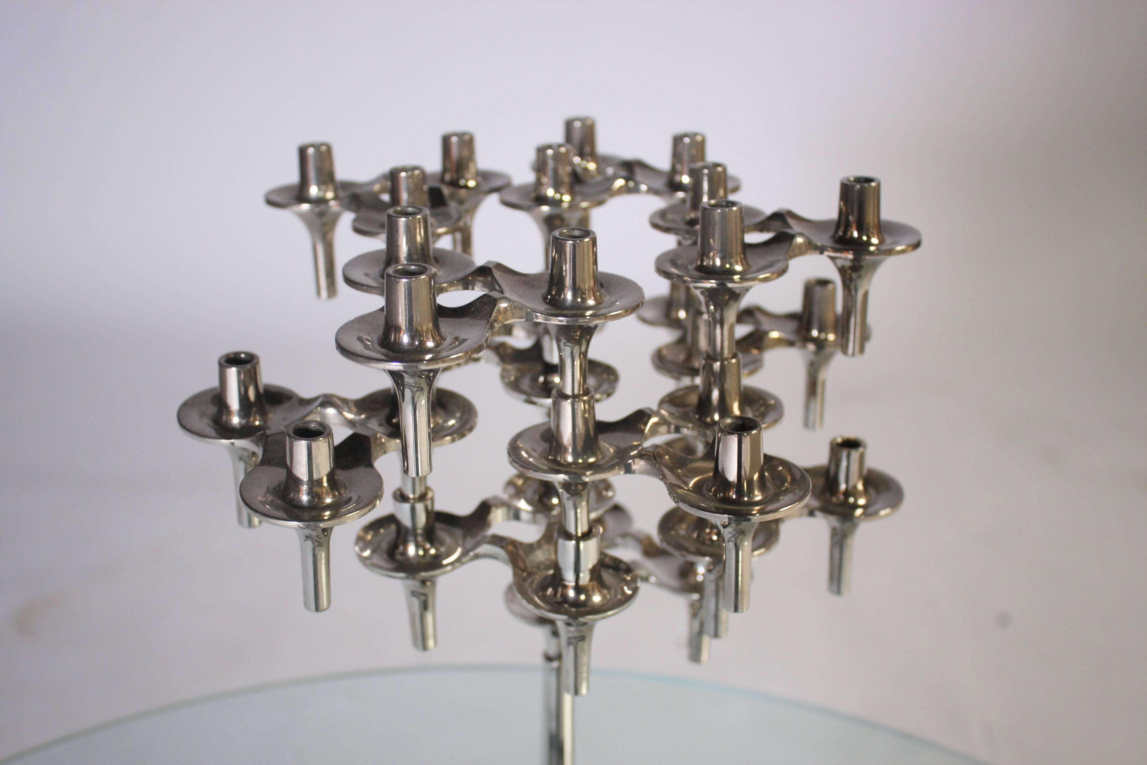 Designer Ceasar Stoffi and Fritz Nagel Modular Candle Holder In Excellent Condition In Chicago, IL