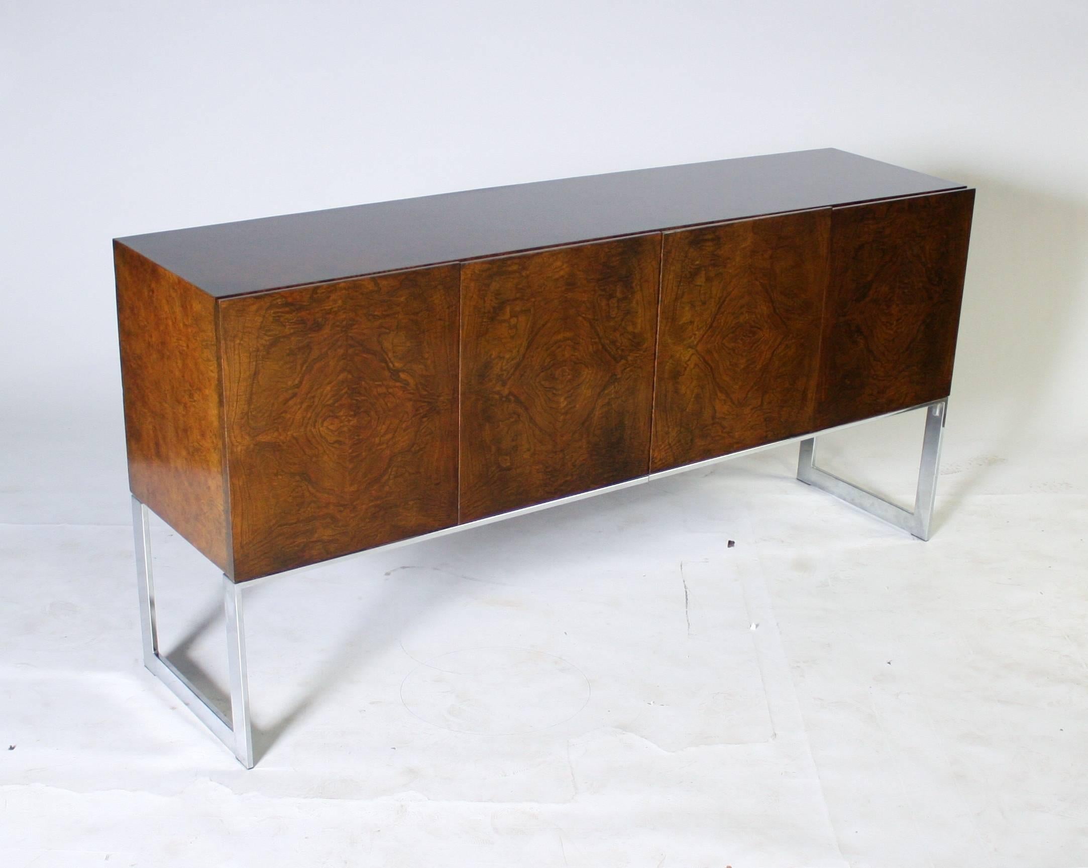 Mid-Century Modern Milo Baughman Thayer Coggin Walnut Burl Wood Sideboard