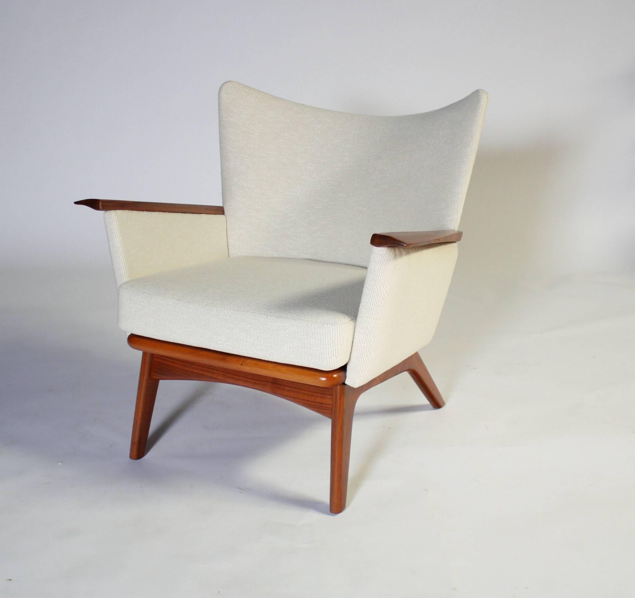 Walnut Adrian Pearsall Wing Armchair