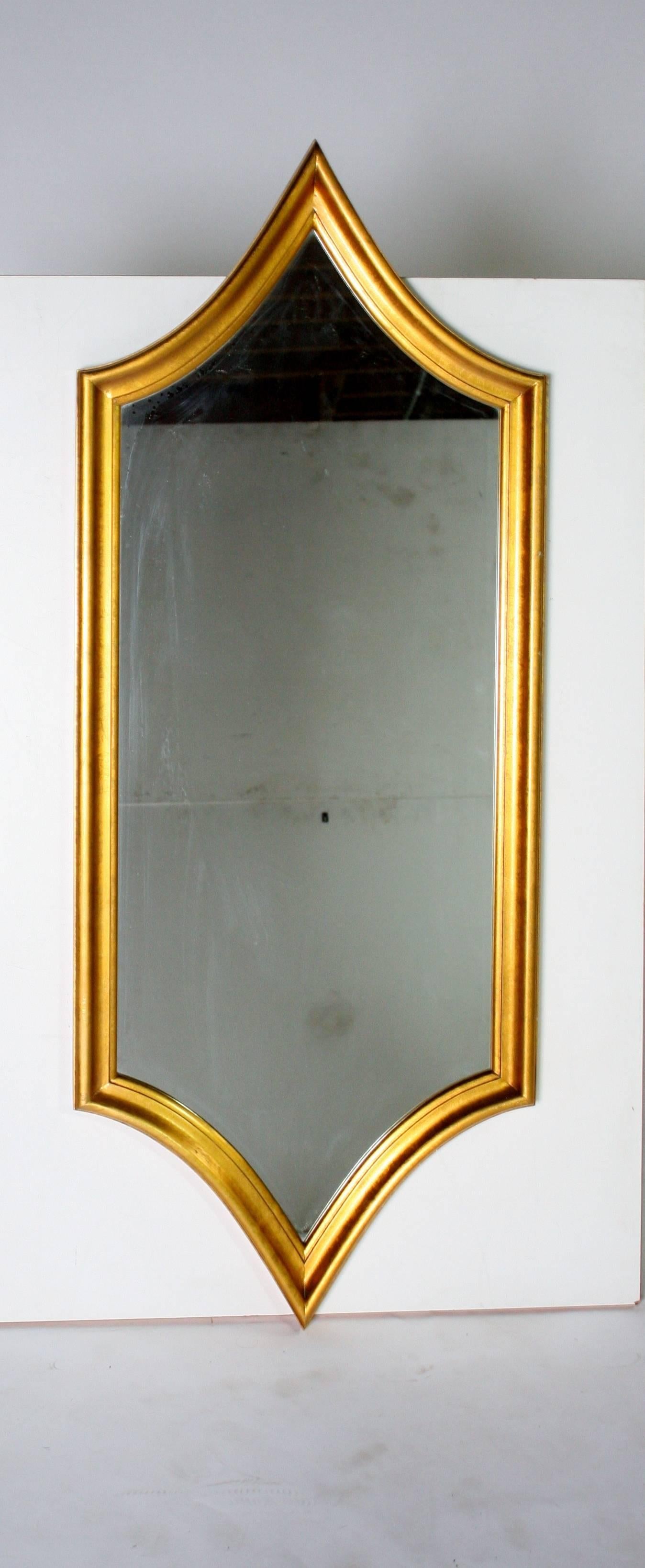 Hollywood Regency Gold Gilt Mirror 1