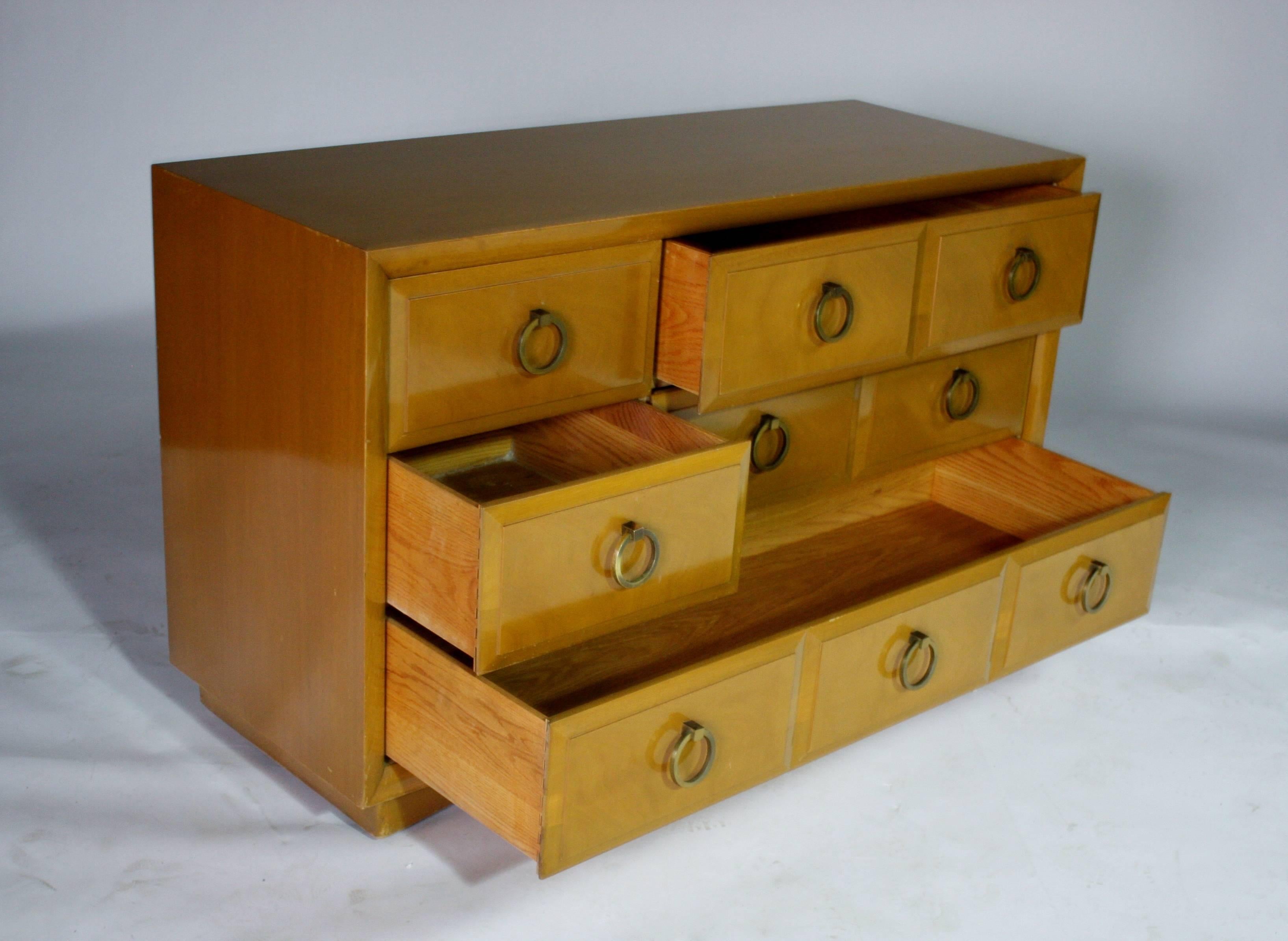 American T.H. Robsjohn-Gibbings Five-Drawer Dresser