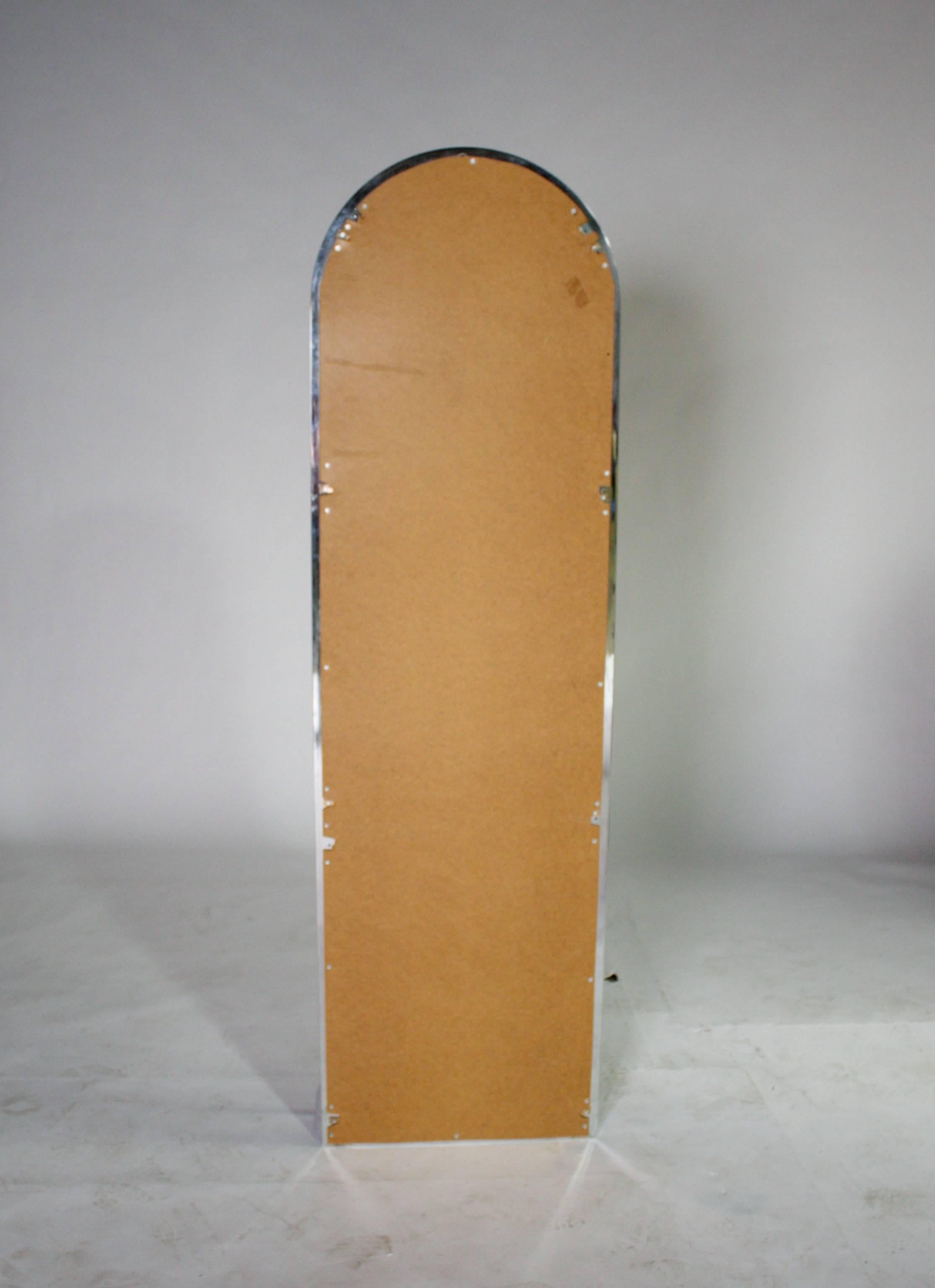 Late 20th Century Pace Collection Entryway Free Standing Racetrack Mirror