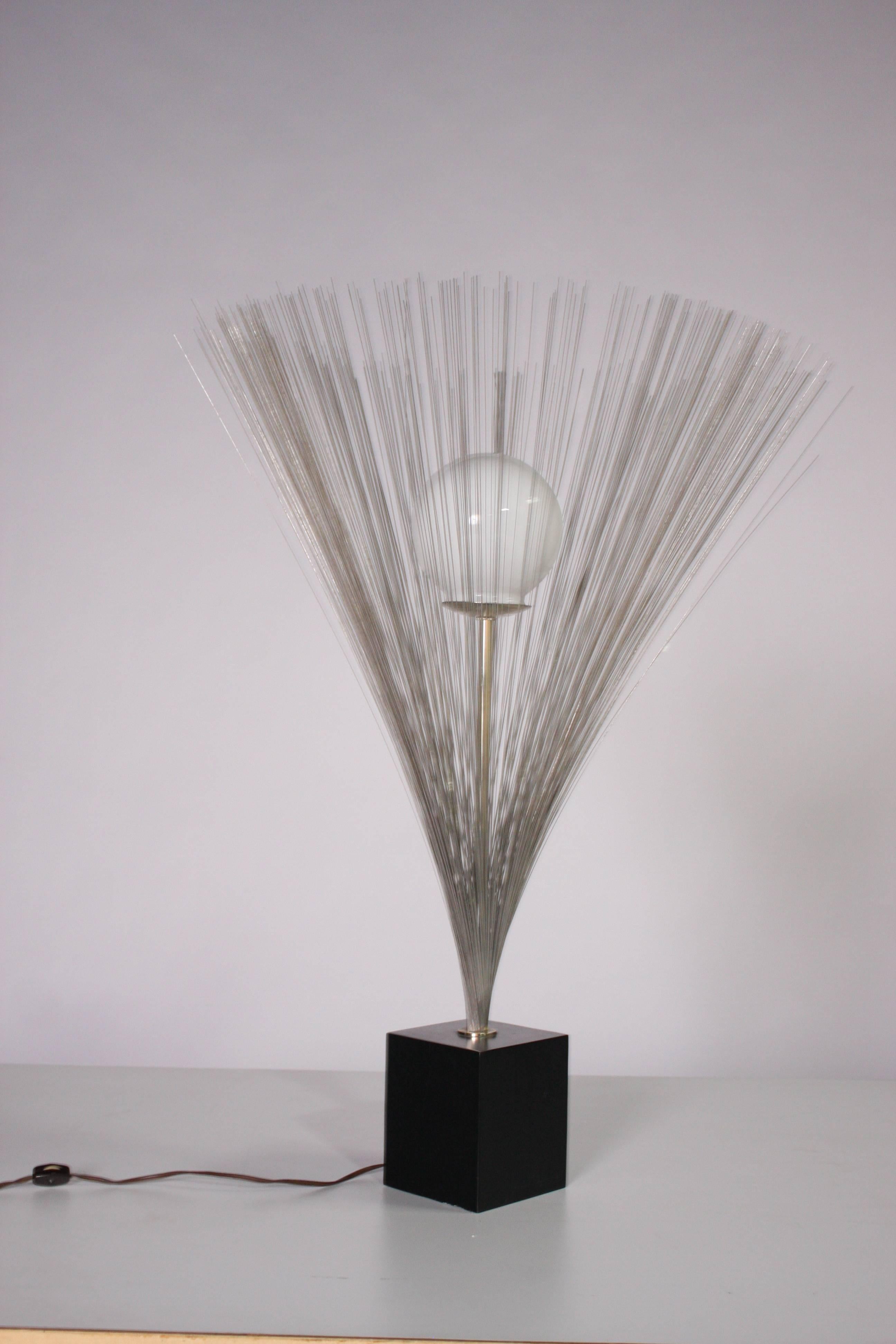 Harry Bertoia Style Spray Lamp In Excellent Condition In Chicago, IL