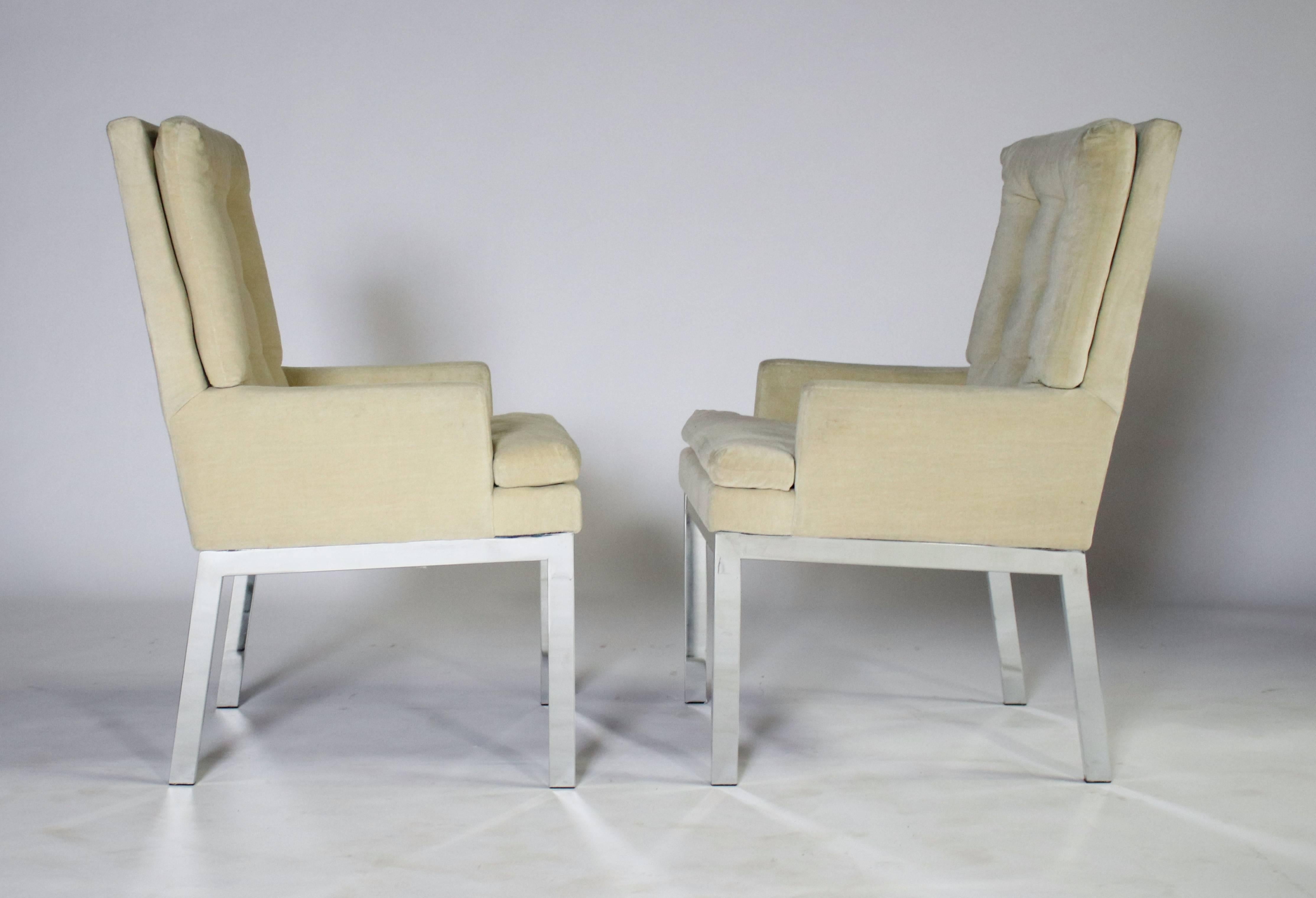 Late 20th Century Milo Baughman DIA Dining Chairs Set of Eight