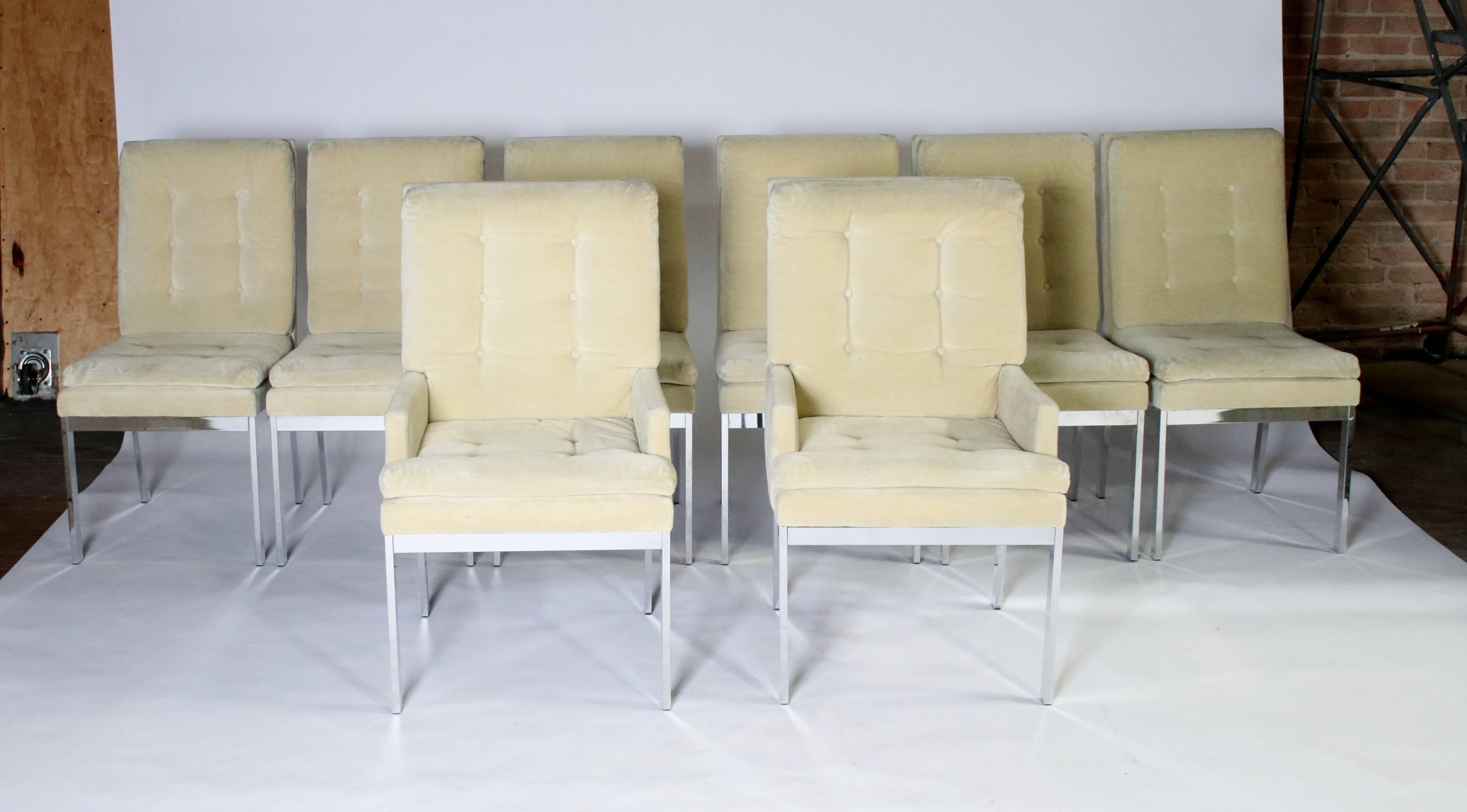 Milo Baughman DIA Dining Chairs Set of Eight 1