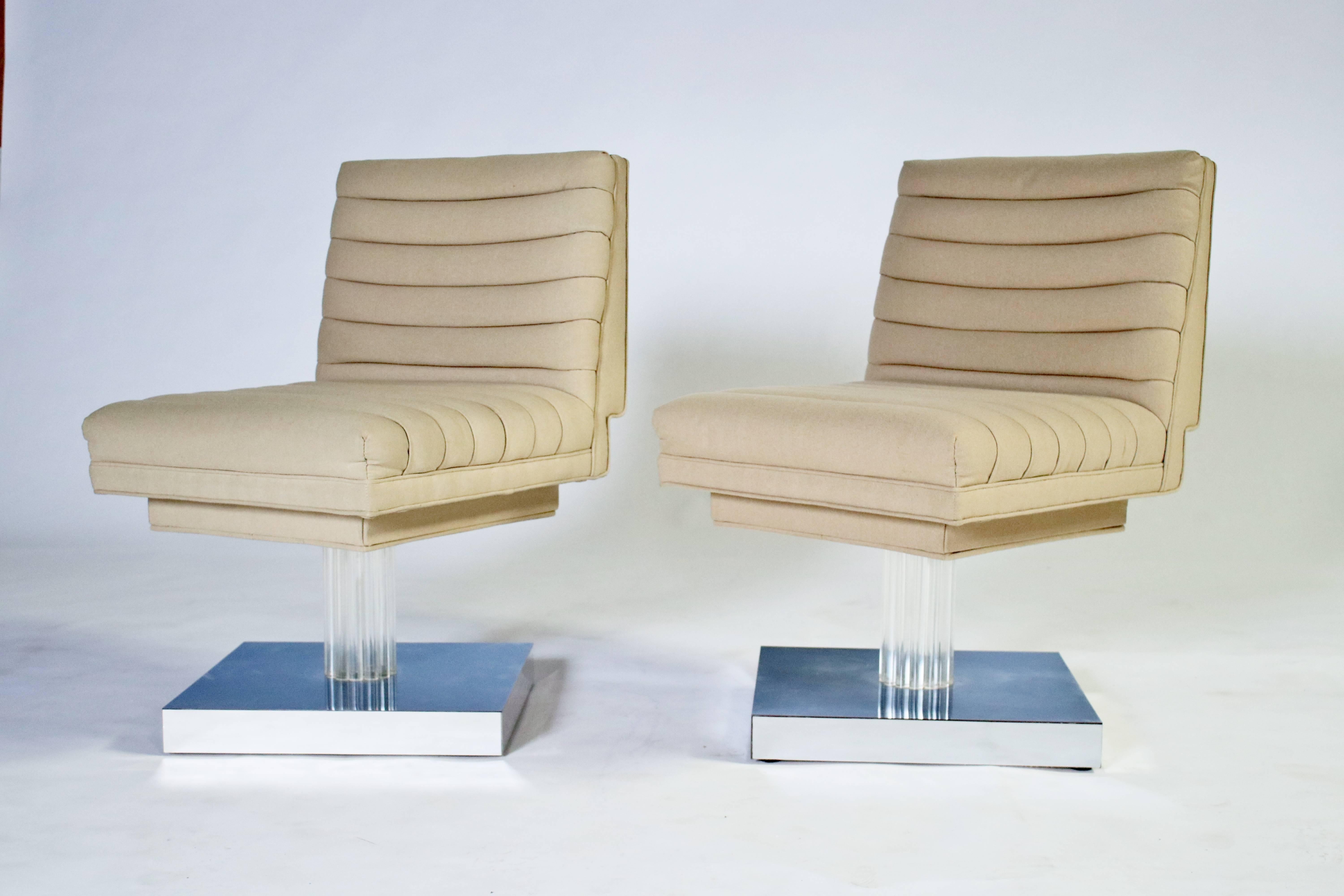 Milo Baughman Swivel Chairs  2