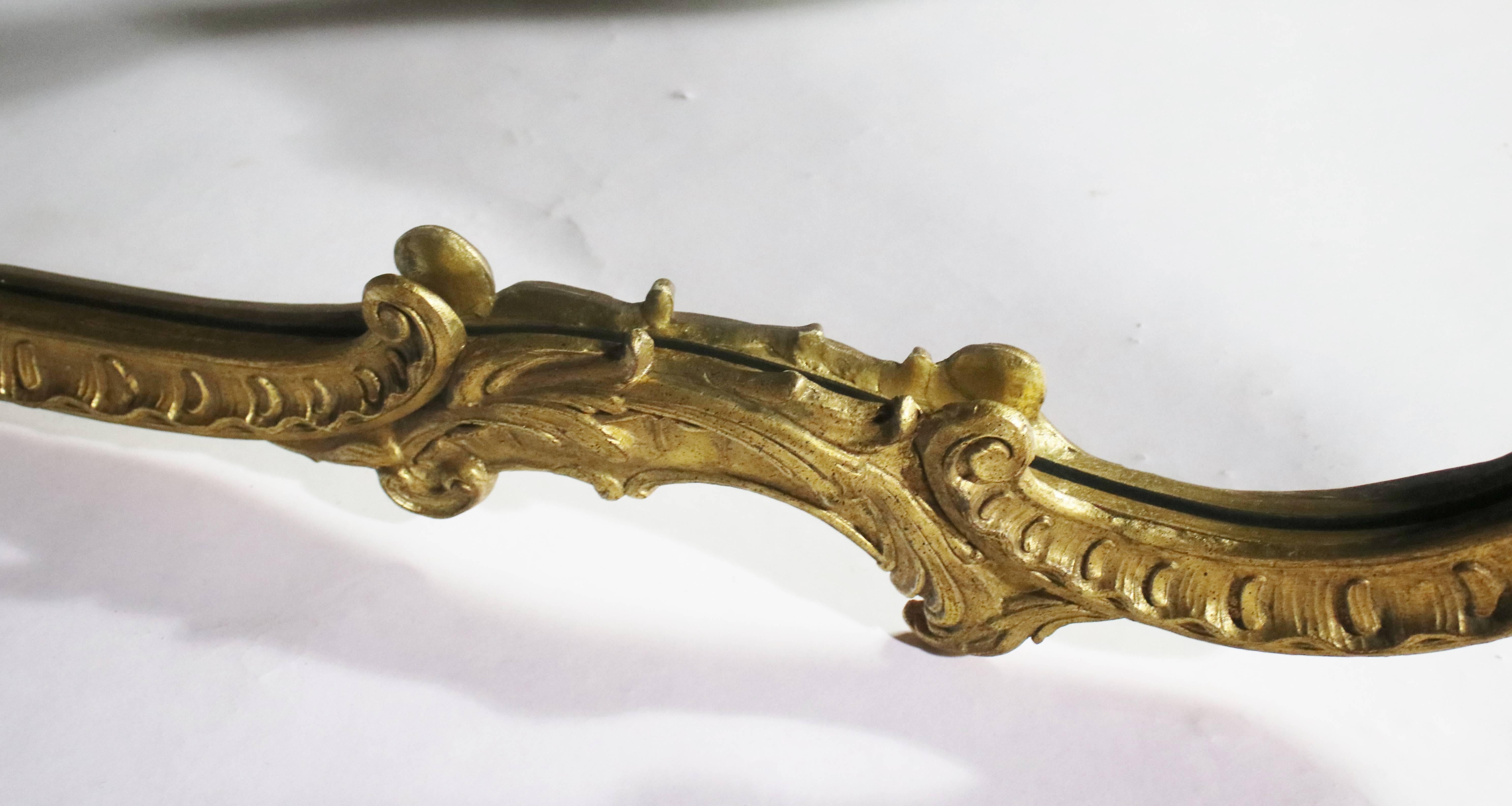 Italian Antique Georgian Style Gold Mantel Mirror