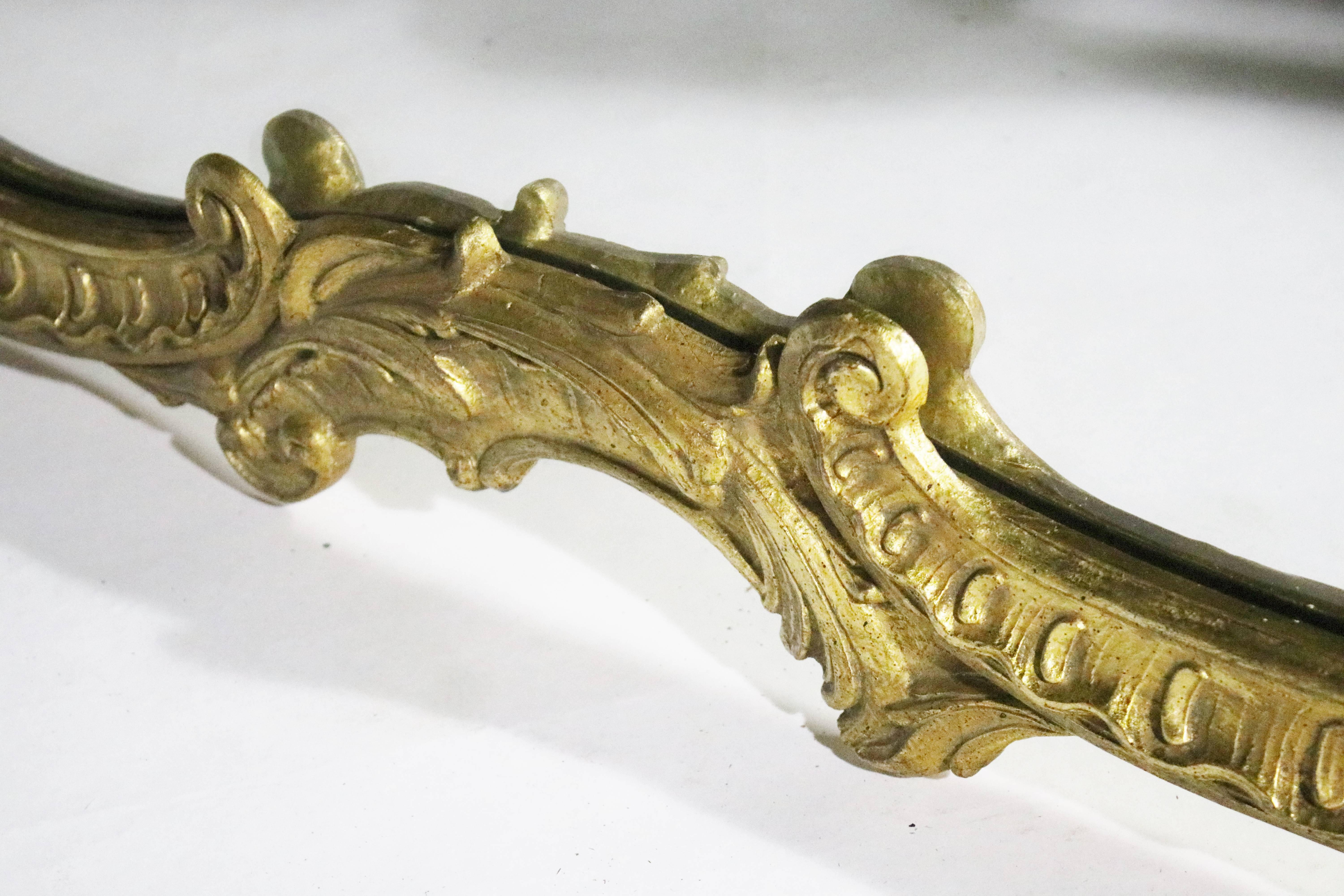 Plaster Antique Georgian Style Gold Mantel Mirror