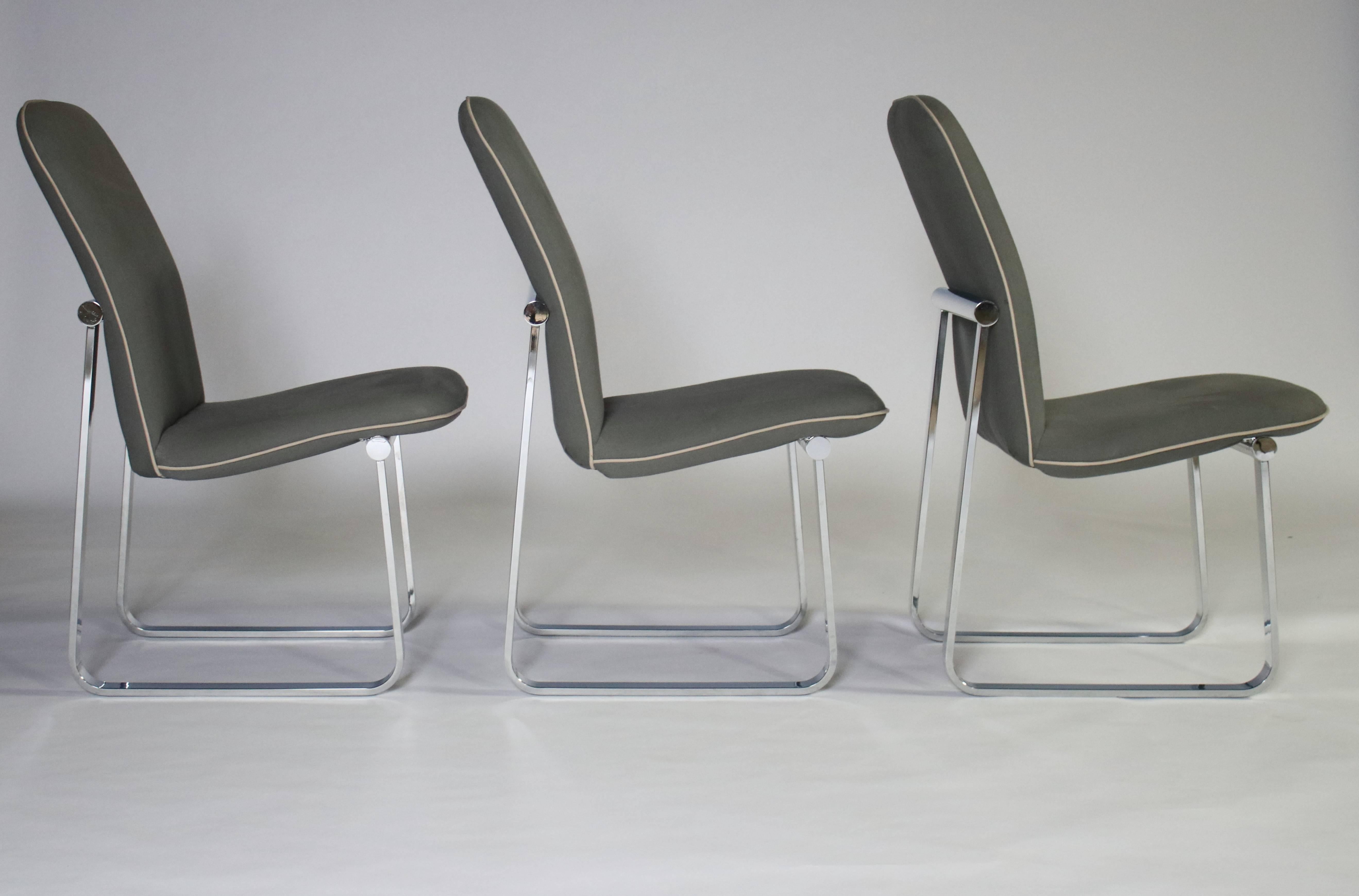 Mid-Century Modern Design Institute of America Dining Chairs, Set of Three For Sale