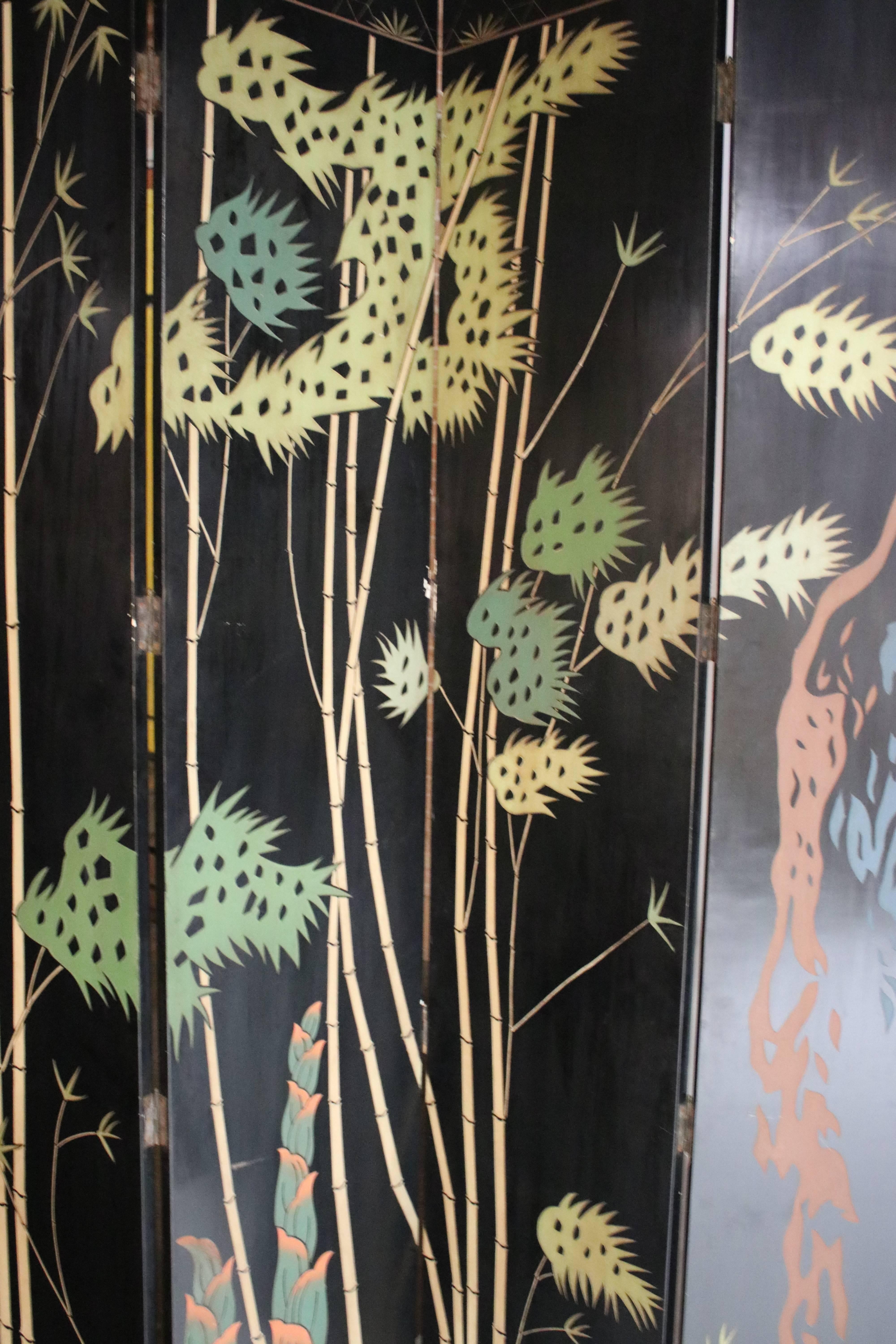 12-Panel Coromandel Double Sided Chinese Screen 3