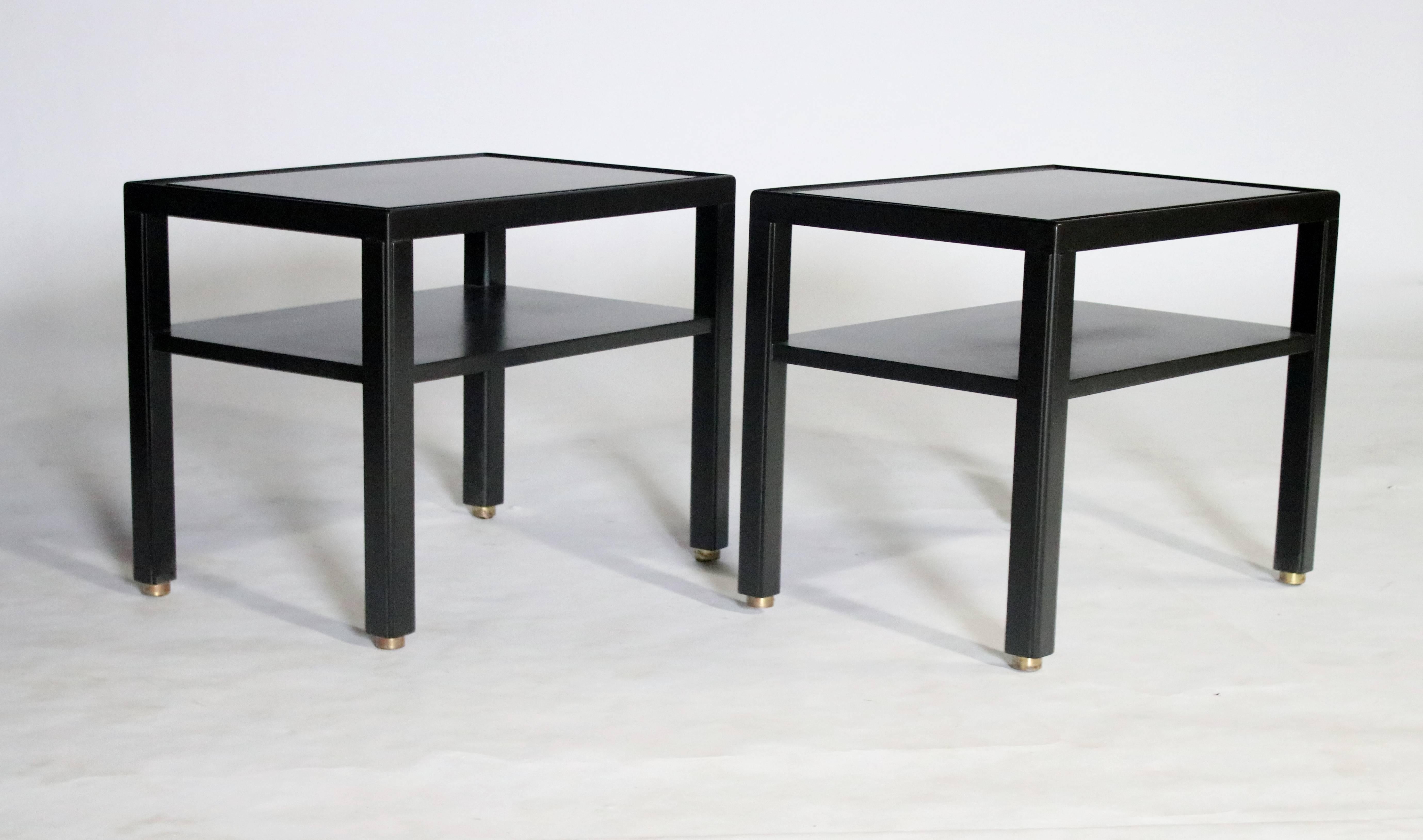 Pair of Edward Wormley for Dunbar End Tables In Excellent Condition In Chicago, IL