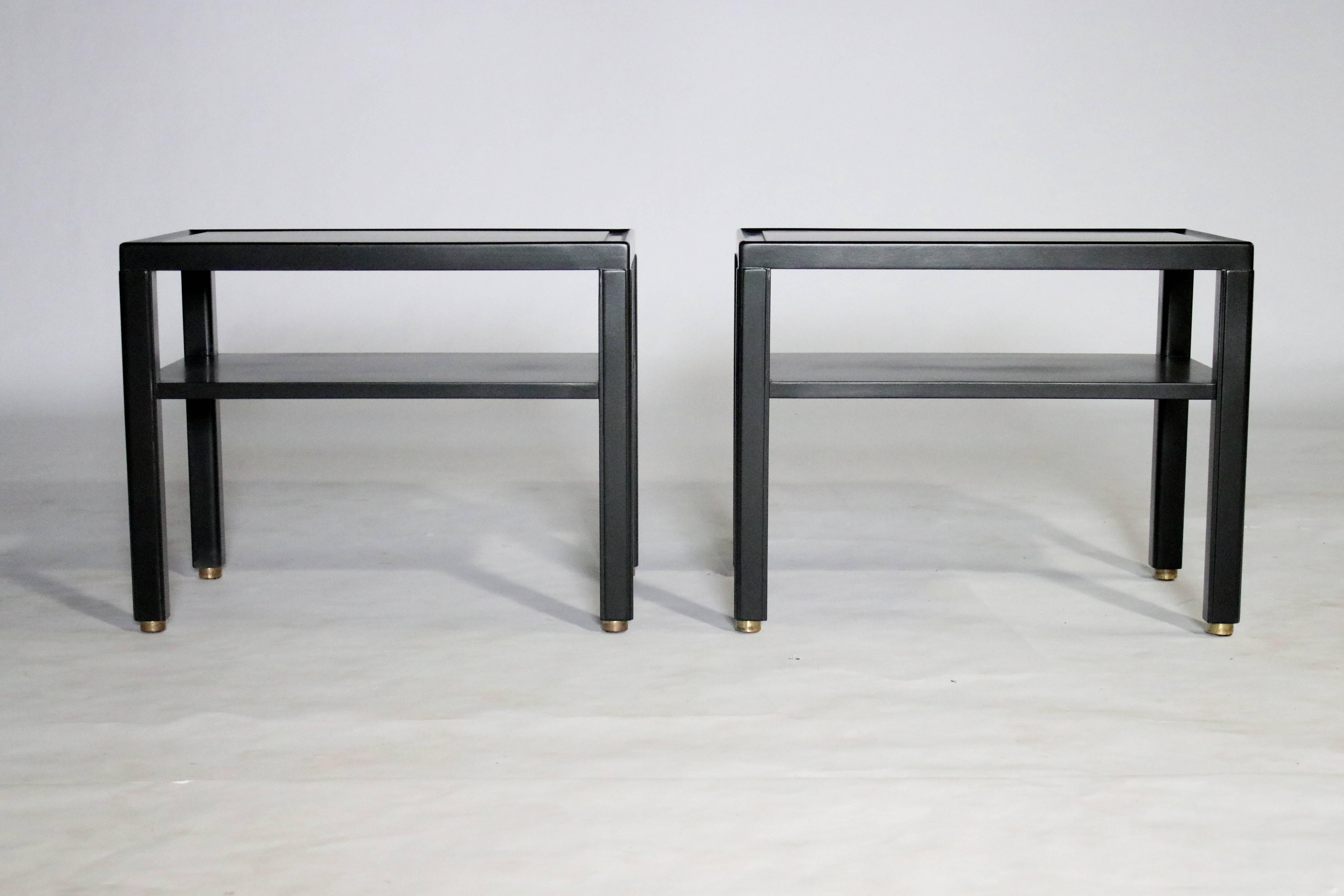 American Pair of Edward Wormley for Dunbar End Tables