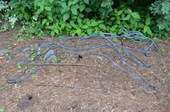 Garden Sculpture Saber-Tooth Tiger by Visionary Metal Artist, Ellis Nelson