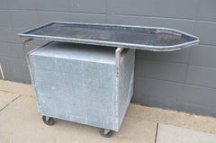 Bar on Wheels / Potting Table / Plant Stand from Galvanized Vet Exam Table