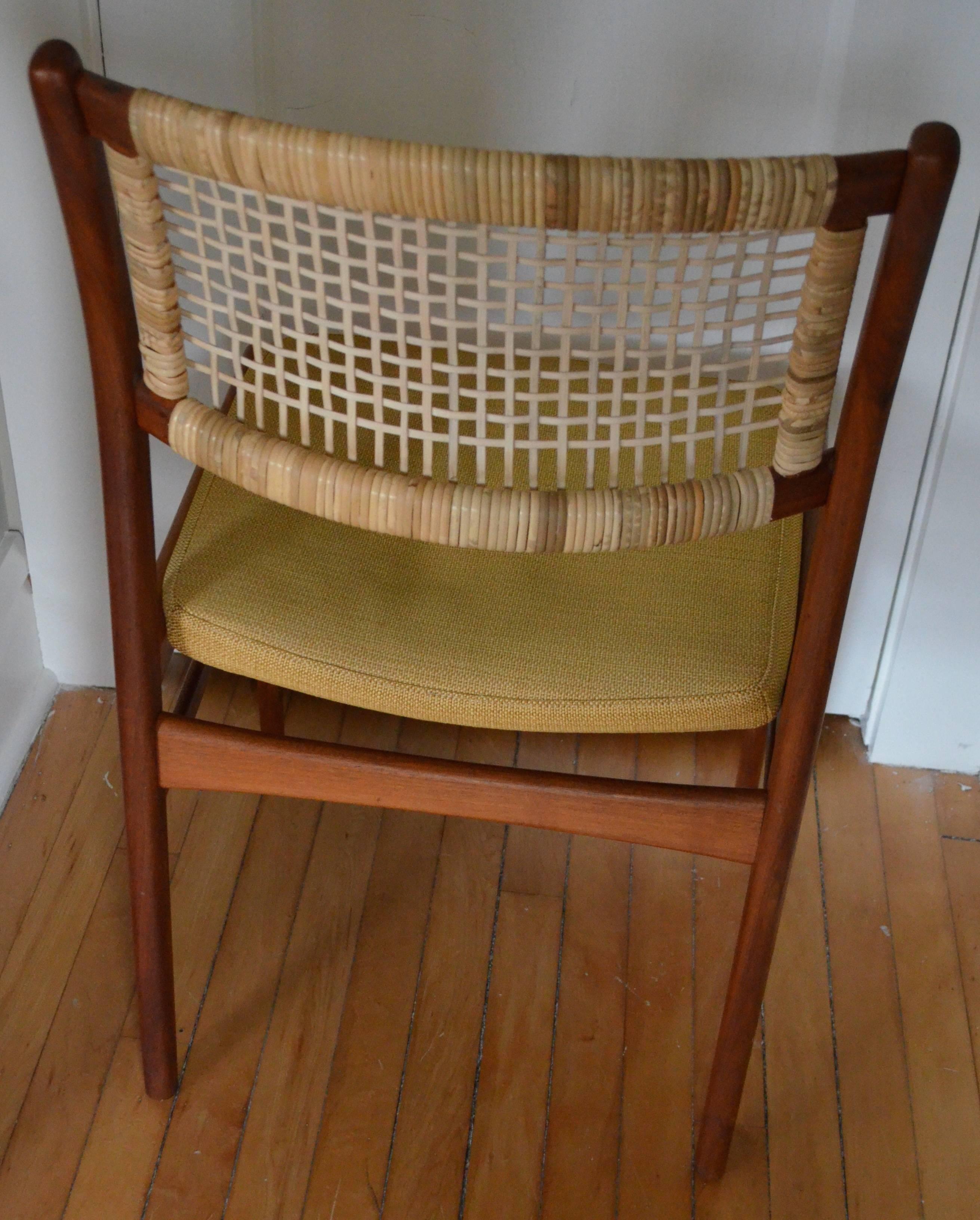 Cane Dining Room Chairs from DUX of Sweden Designed by Sylve Stenquist, Set of Eight