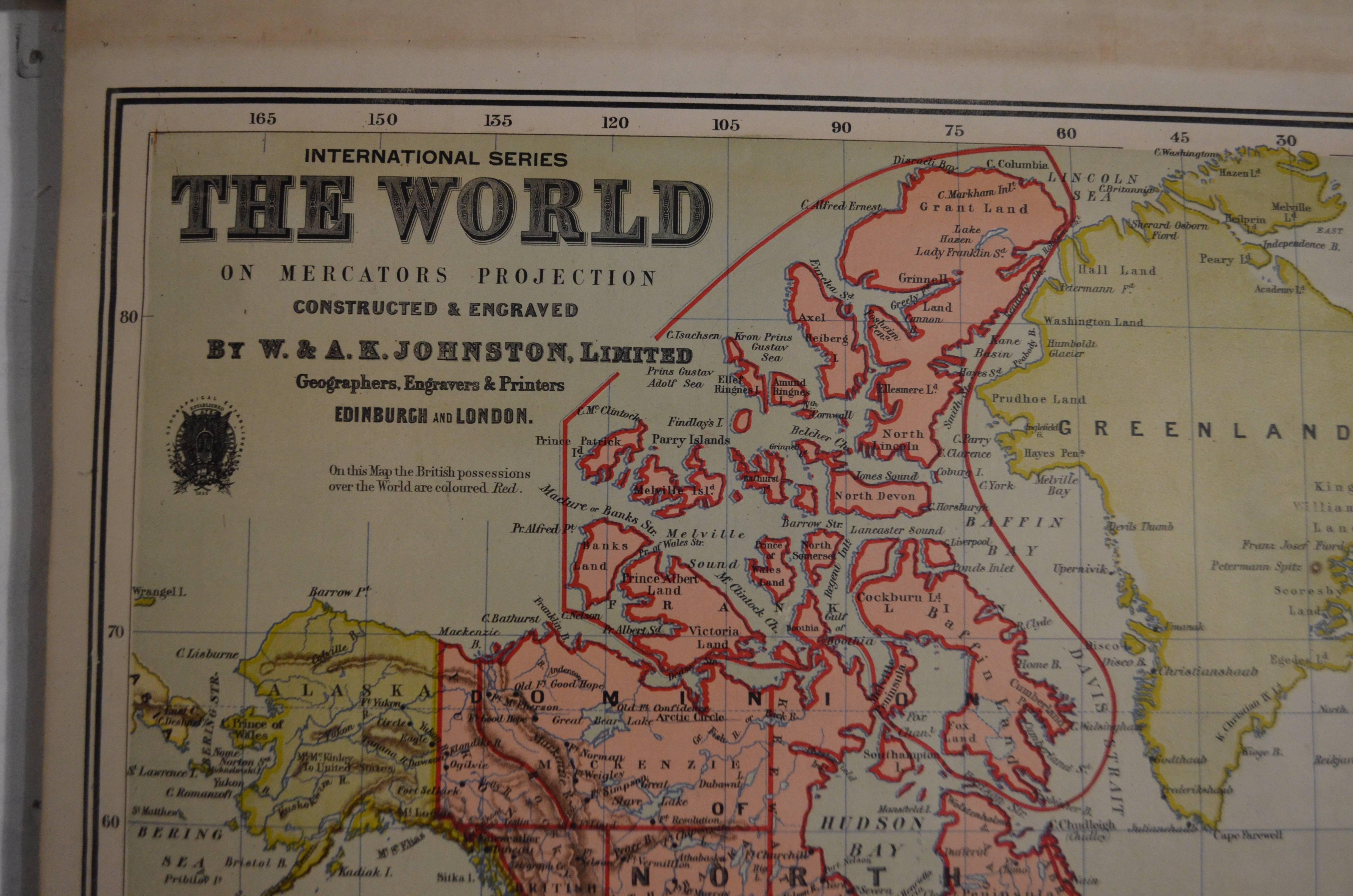 world map 1905
