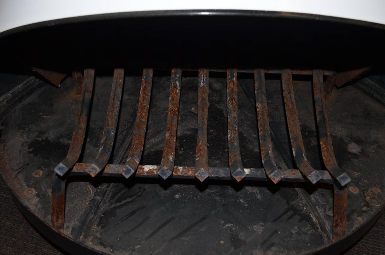 Preway Mobile Fireplace in White Enameled Steel at 1stDibs