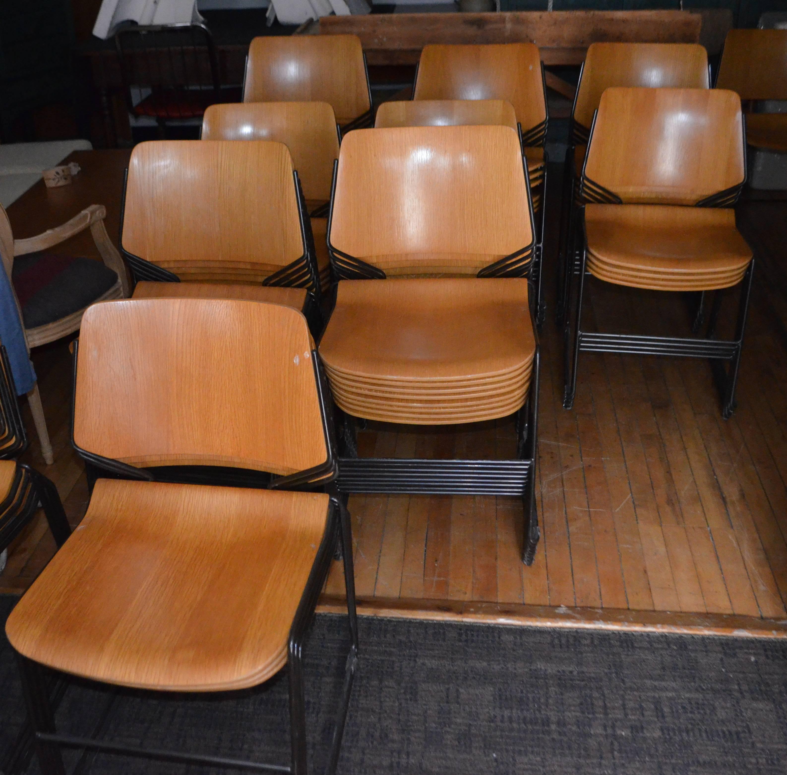 Lot of 60 Vintage Dining Room Chairs w/Oak Veneer Seats; priced individually 2