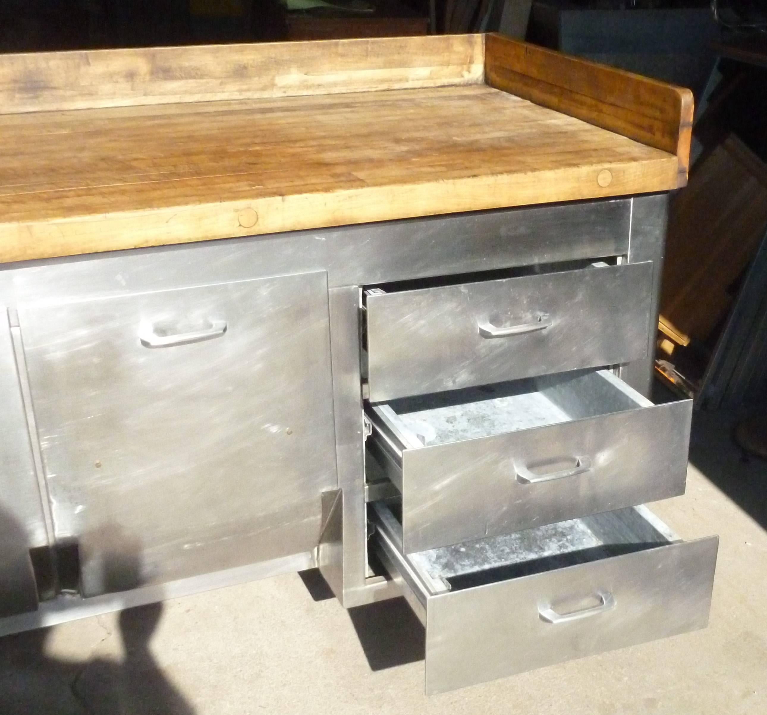 commercial kitchen island