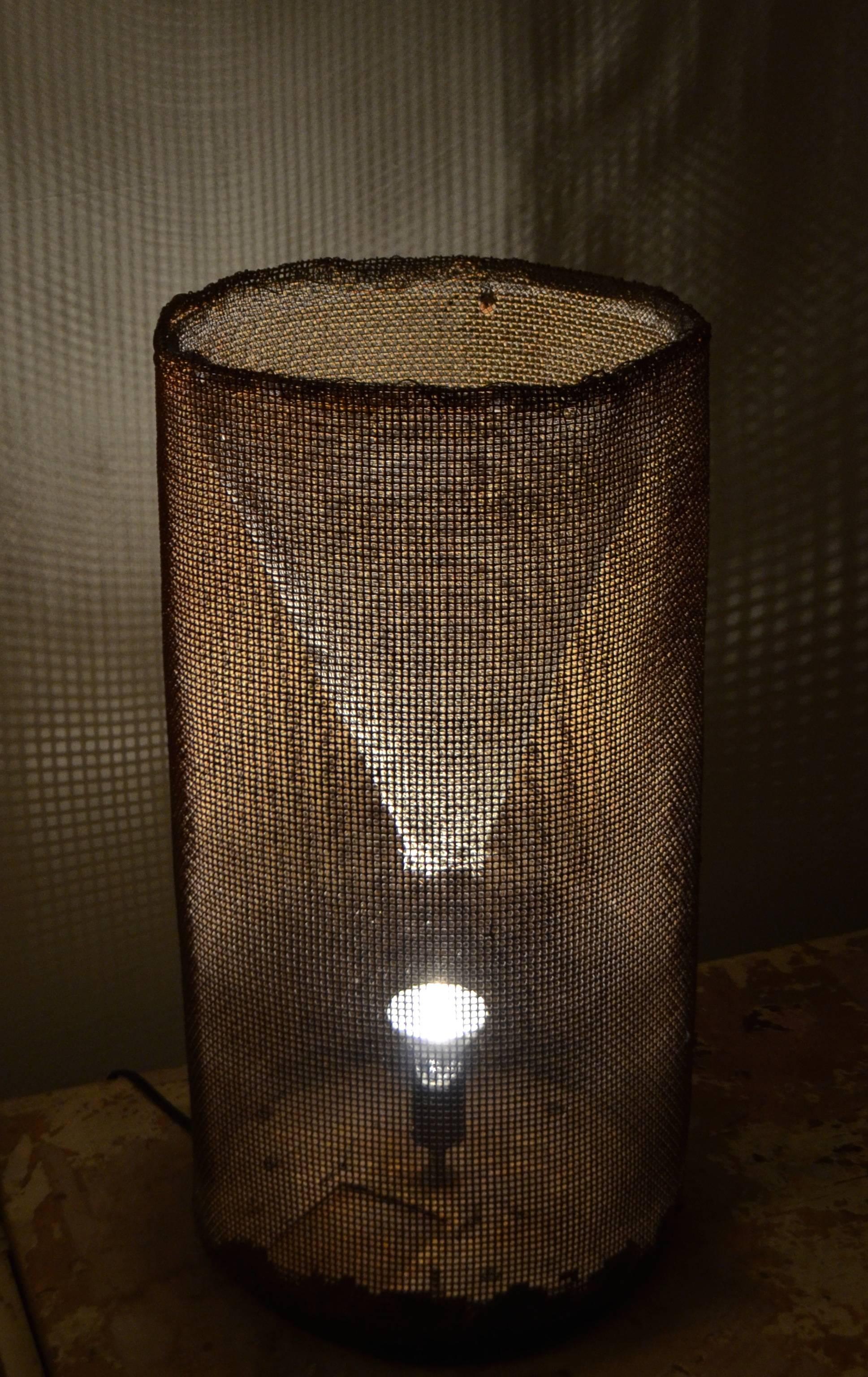 Fish Trap as Table, Floor Ambient Light In Excellent Condition In Madison, WI