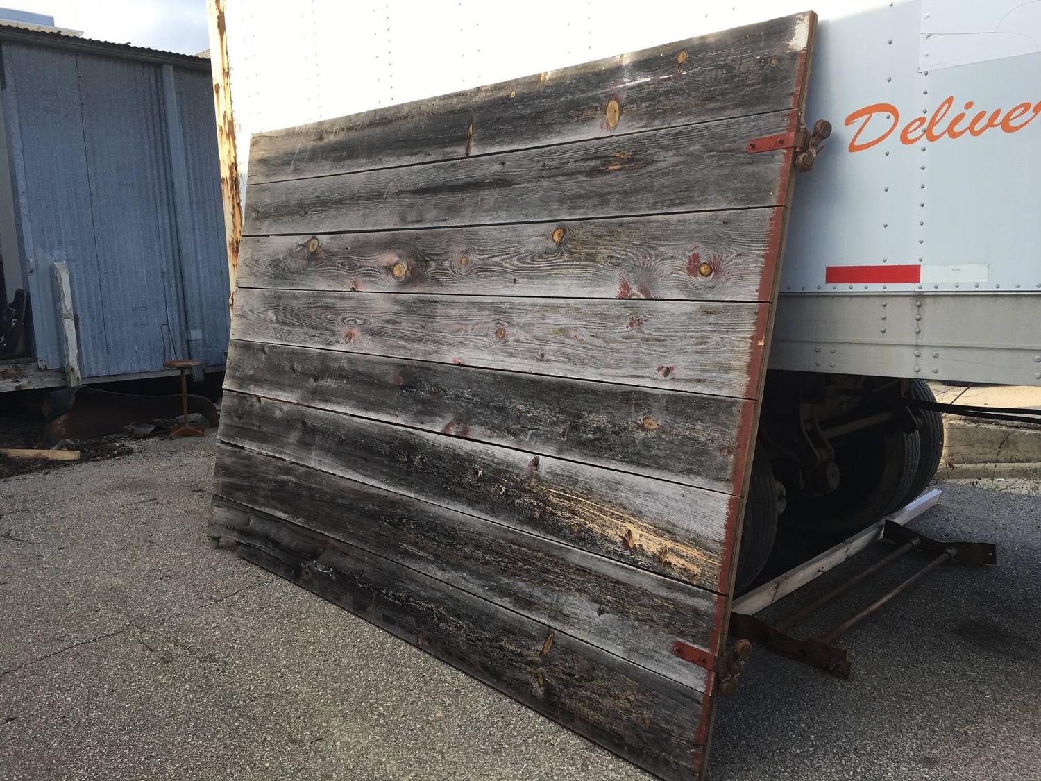 Antique Gray Barn Door For Sale at 1stdibs