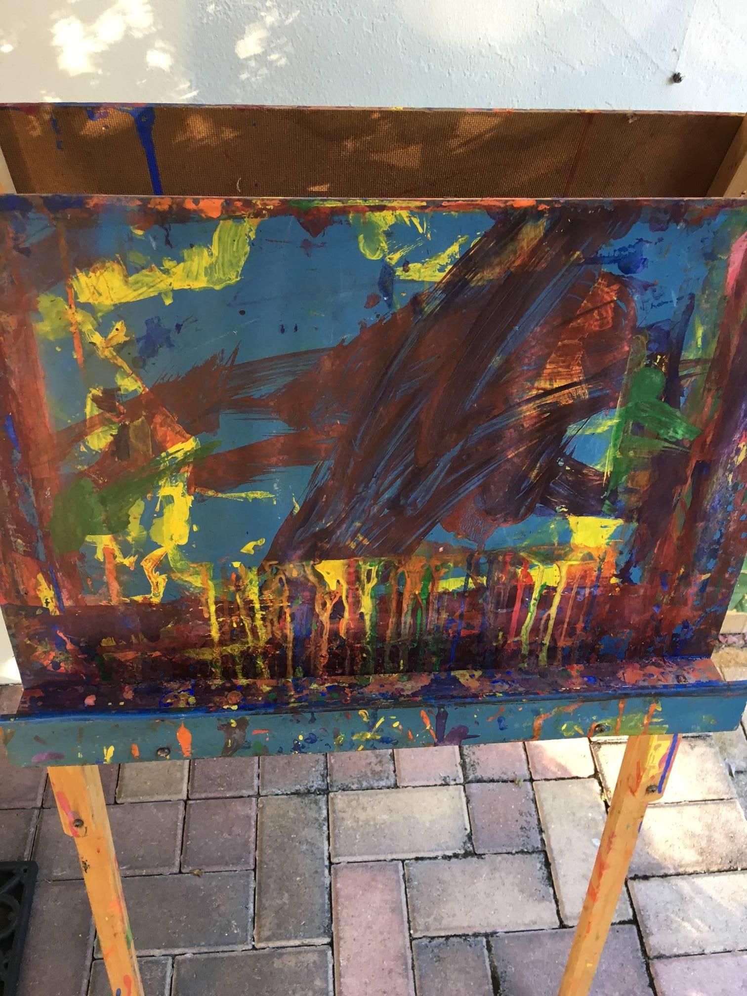 20th Century Art Easel B from an Elementary School in Maine