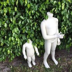 Pair of Midcentury Mannequins for Department Store Display of Boy's Clothing