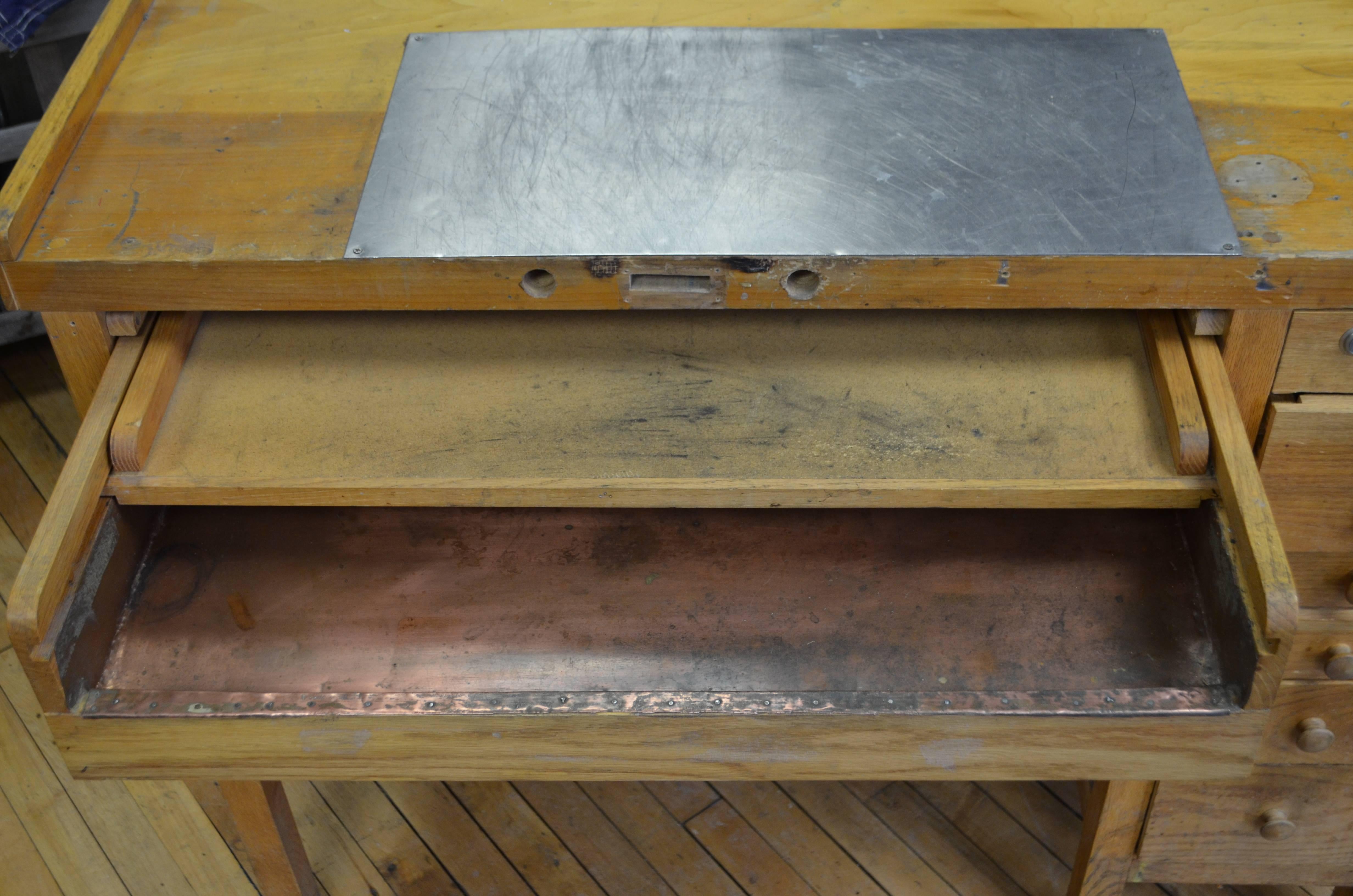 Copper Mid-Century Jeweler's Workbench