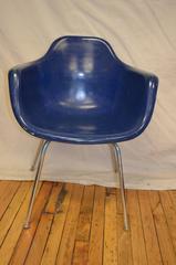 Midcentury Miller Eames Era Fiberglass Shell Chair by Krueger, Eight Available