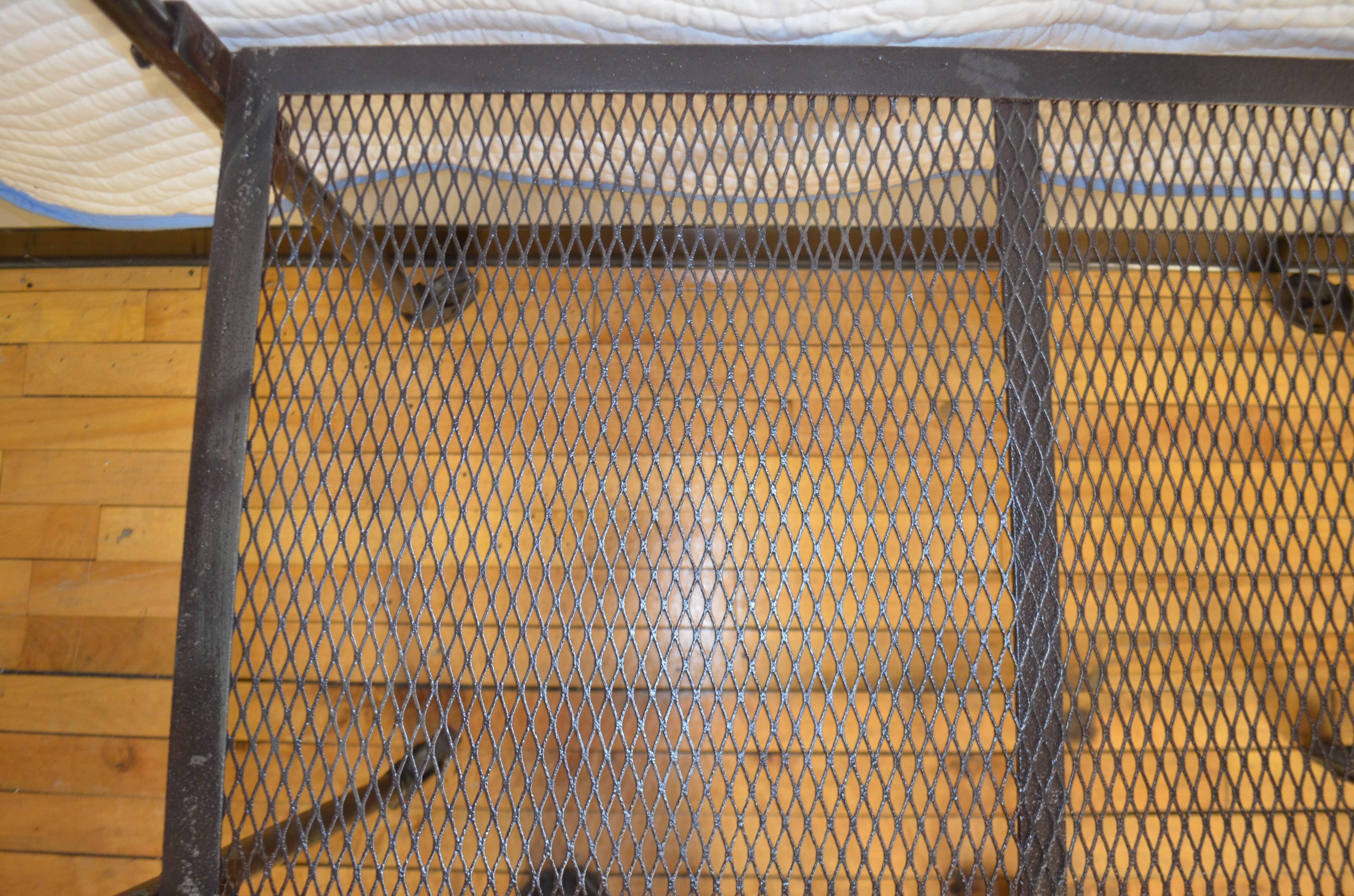 20th Century Industrial Cart on Wheels