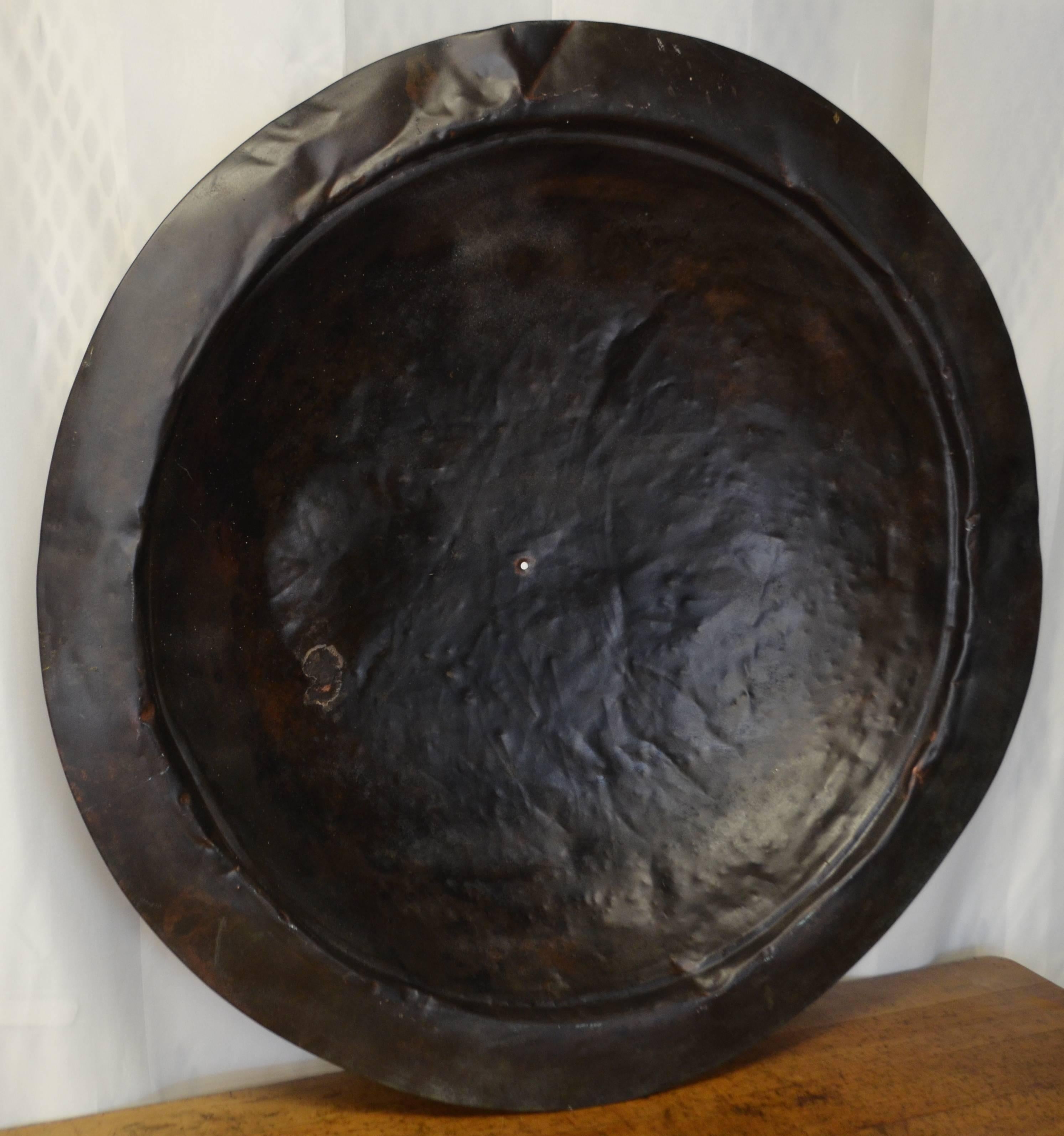 Copper Disc as Wall Art In Excellent Condition In Madison, WI