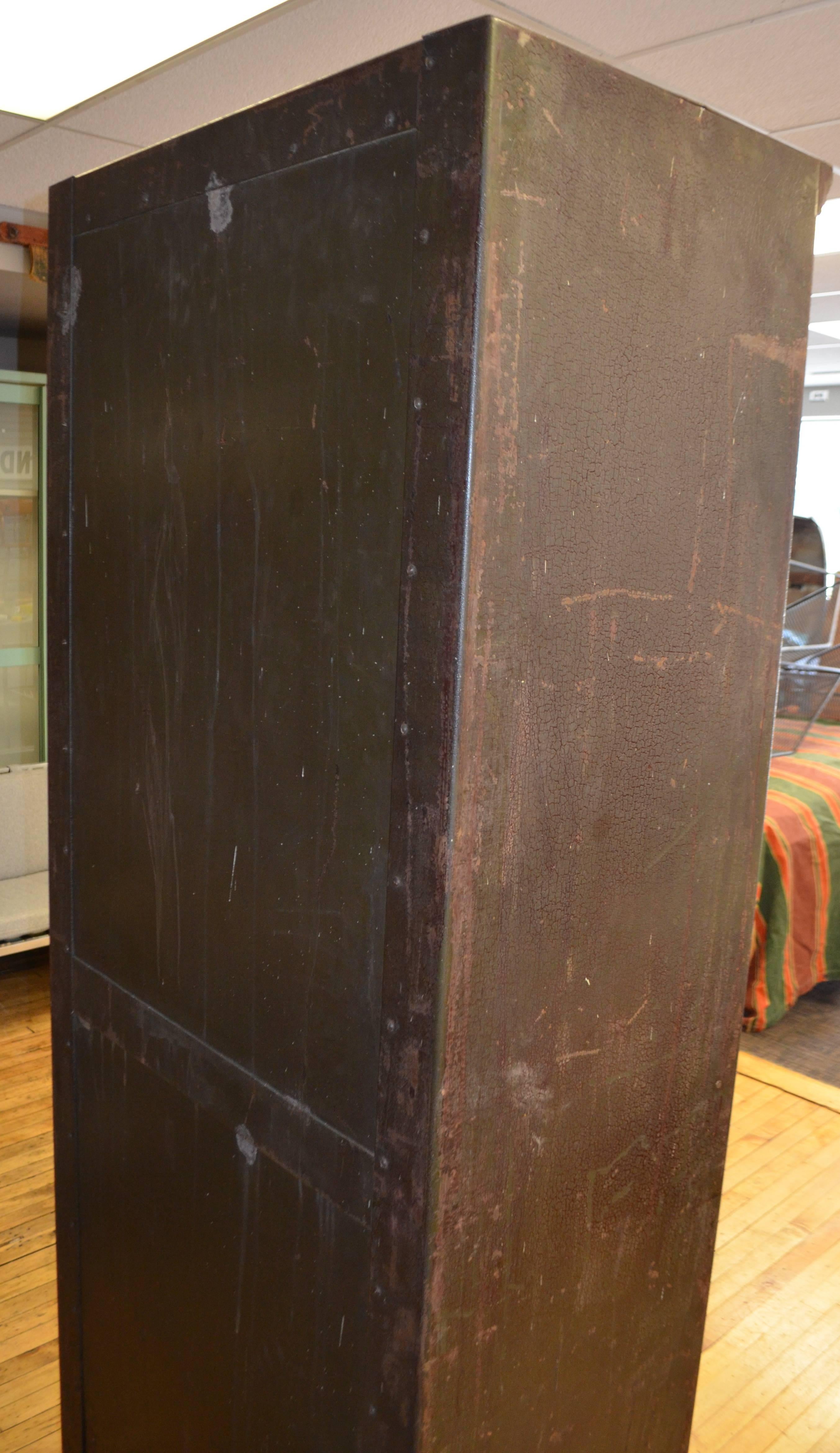 Storage Steel Unit File Cabinet circa 1930s from Midwestern Post Office 1