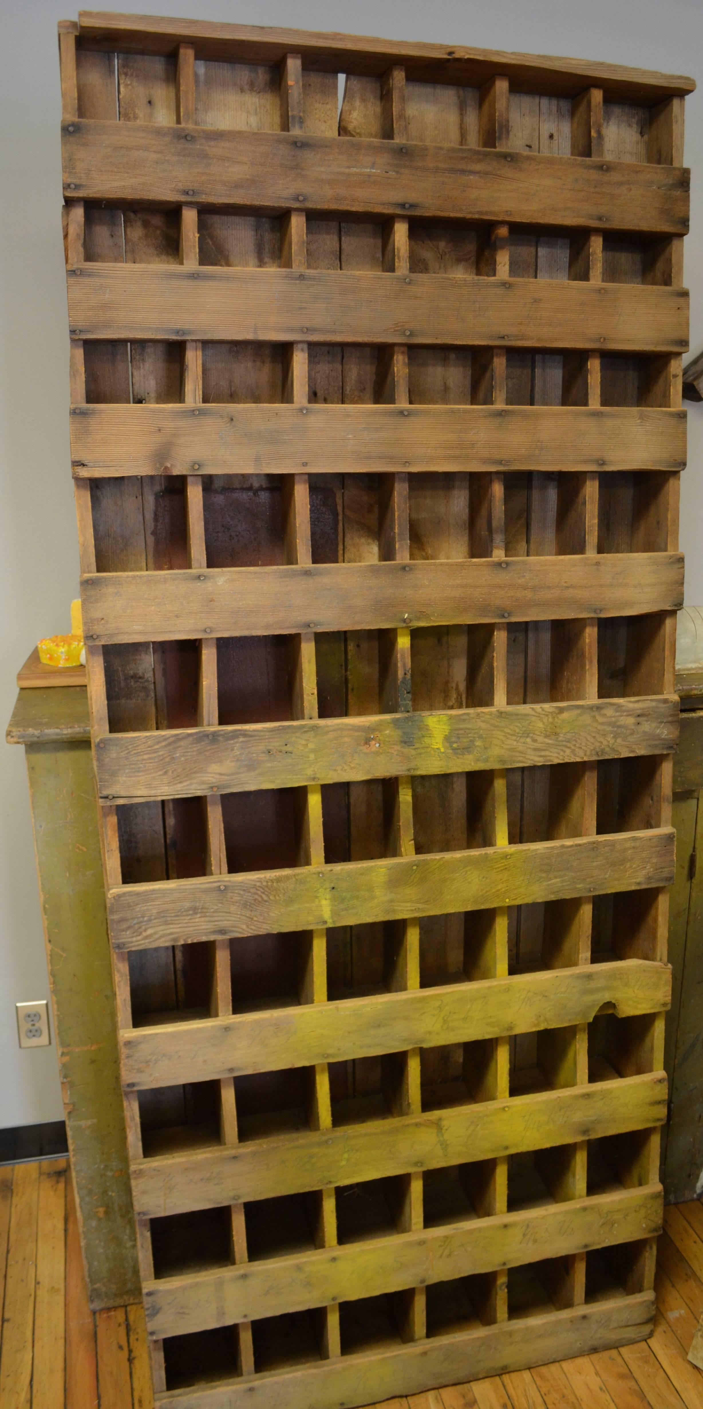 Agra Primitive, Depression Era Farm Cabinet Hand-Built of Found Lumber
