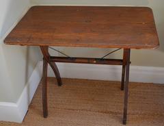Wooden Sewing/Folding Table, Early 1900s