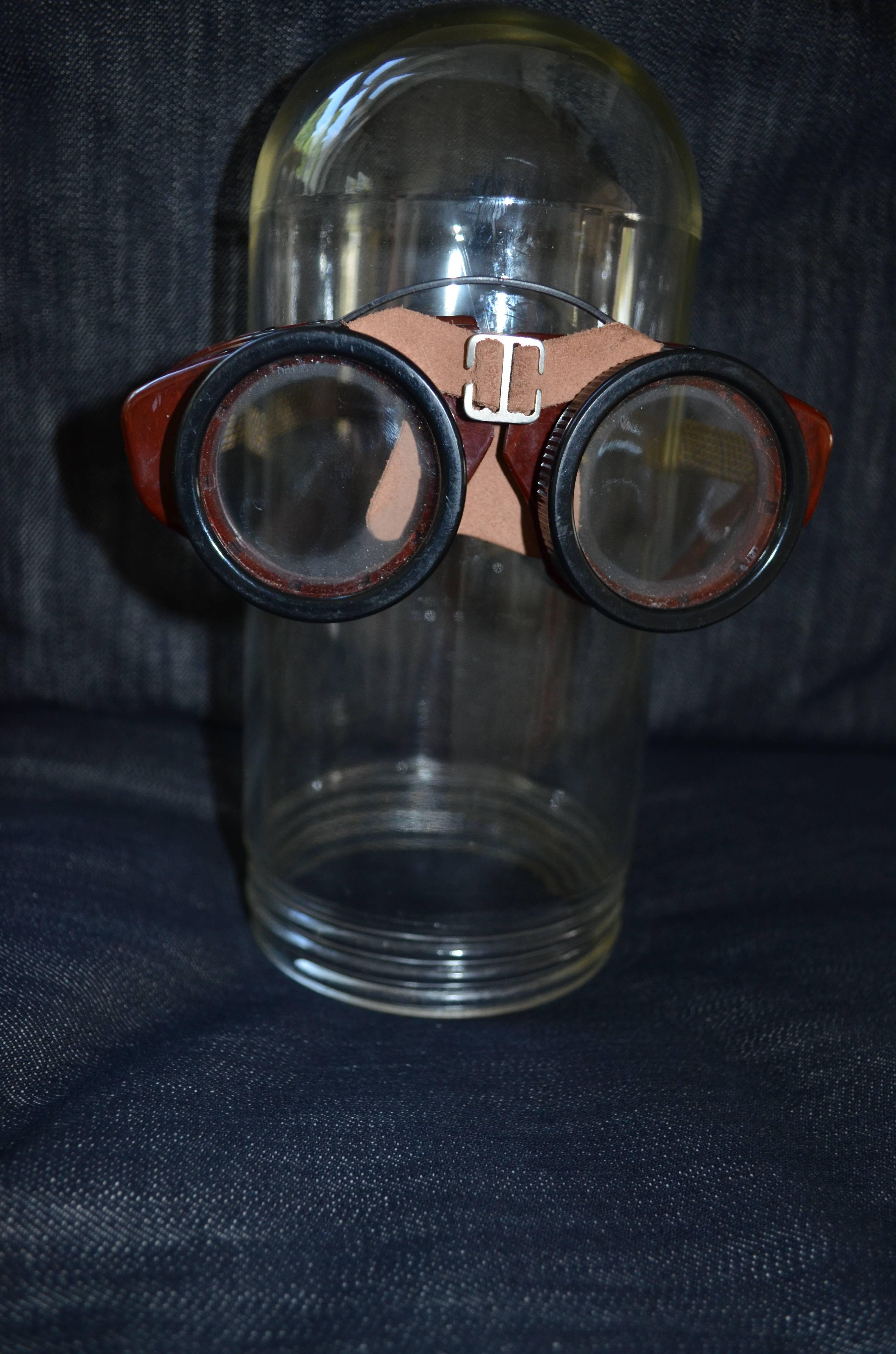 Motorcycle Goggles from the 1930s In Excellent Condition In Madison, WI